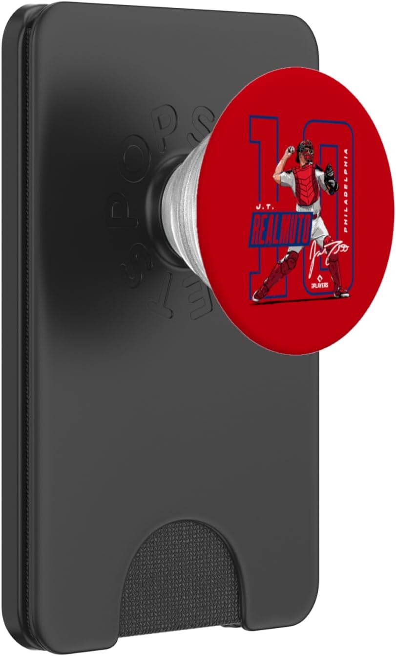 J.T. Realmuto | Philadelphia MLB Players League | MLBREA4013 PopSockets PopWallet for MagSafe