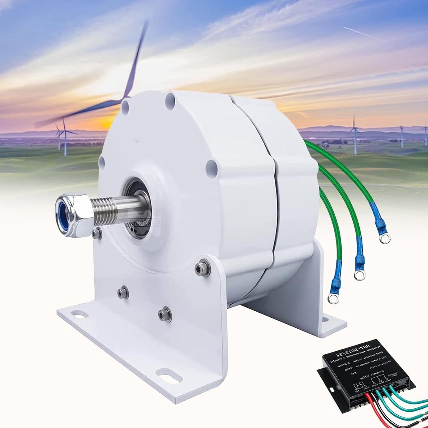 Generatore a magneti permanenti trifase, generatore a magneti permanenti a basso numero di giri, alternatore AC a magneti permanenti senza ingranaggi per turbina eolica e idraulica con raddrizzatore