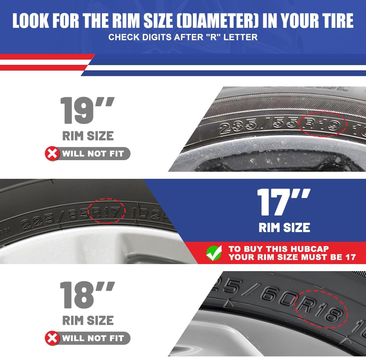 17” Silver Hubcaps Fit for 2014-2020 Nissan Rogue, Snap-On Installation Wheel Rim Covers, Set of 4 ABS&PC Material Hub Caps - 17 Inch Silver Lacquer 4-Pack