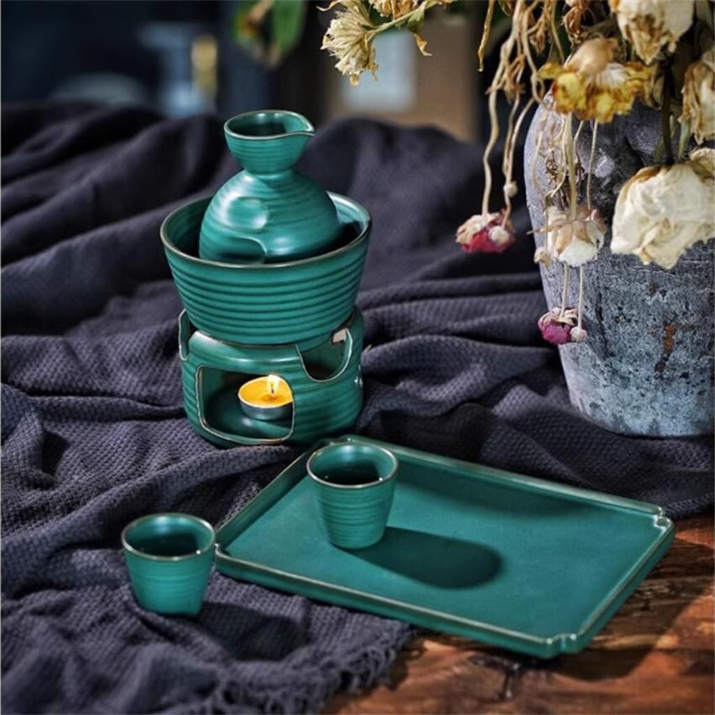 Japanese Sake Wine Set Ceramic Retro Small Pot Household Distributor Warm Hot