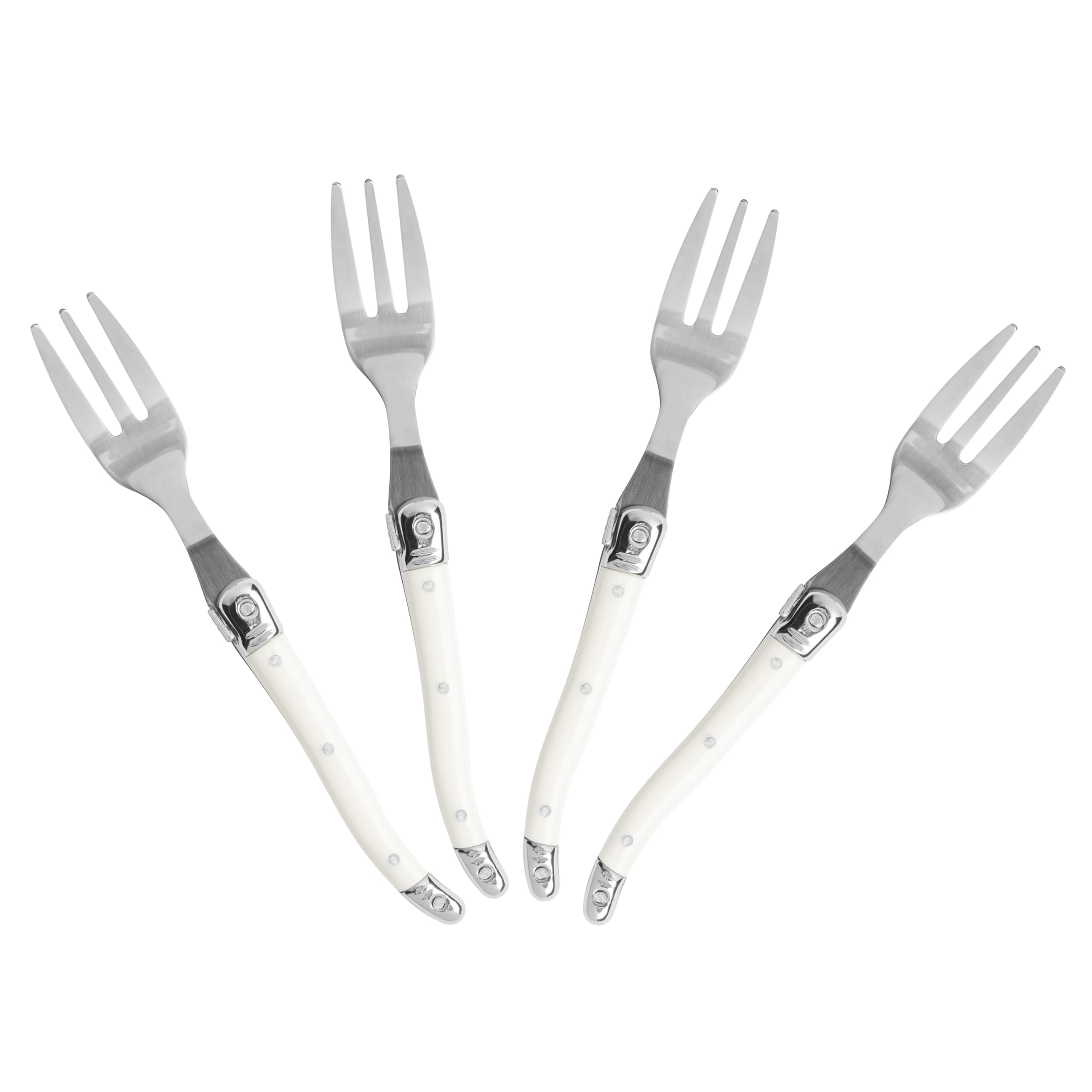 French Home Laguiole Cake Forks, Set of 4, Faux Ivory — Amazon image 2