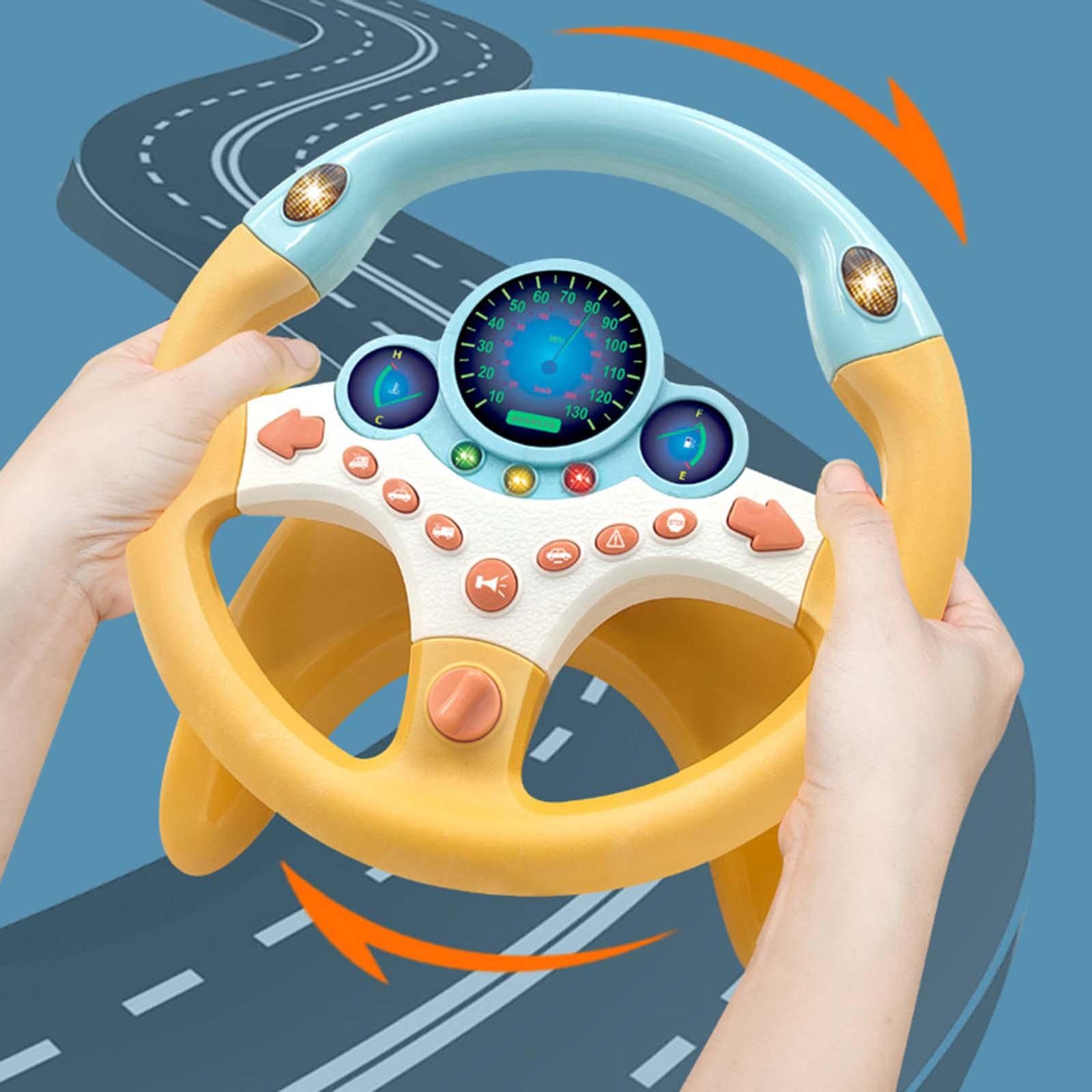 Volant électrique de Simulation, Siège Auto, Jouet Amusant et éducatif pour Jouer à Faire Semblant
