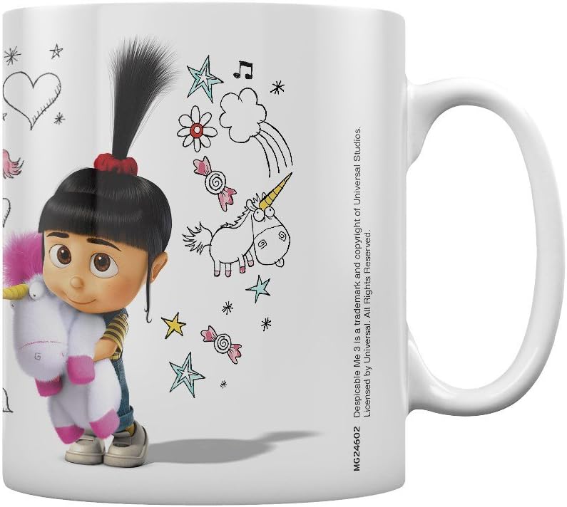 Pyramid International Despicable Me 3 (Unicorn Doodle) Official Boxed Ceramic Coffee/Tea Mug, Paper, Multi-Colour, 11 x 11 x 1.3 cm