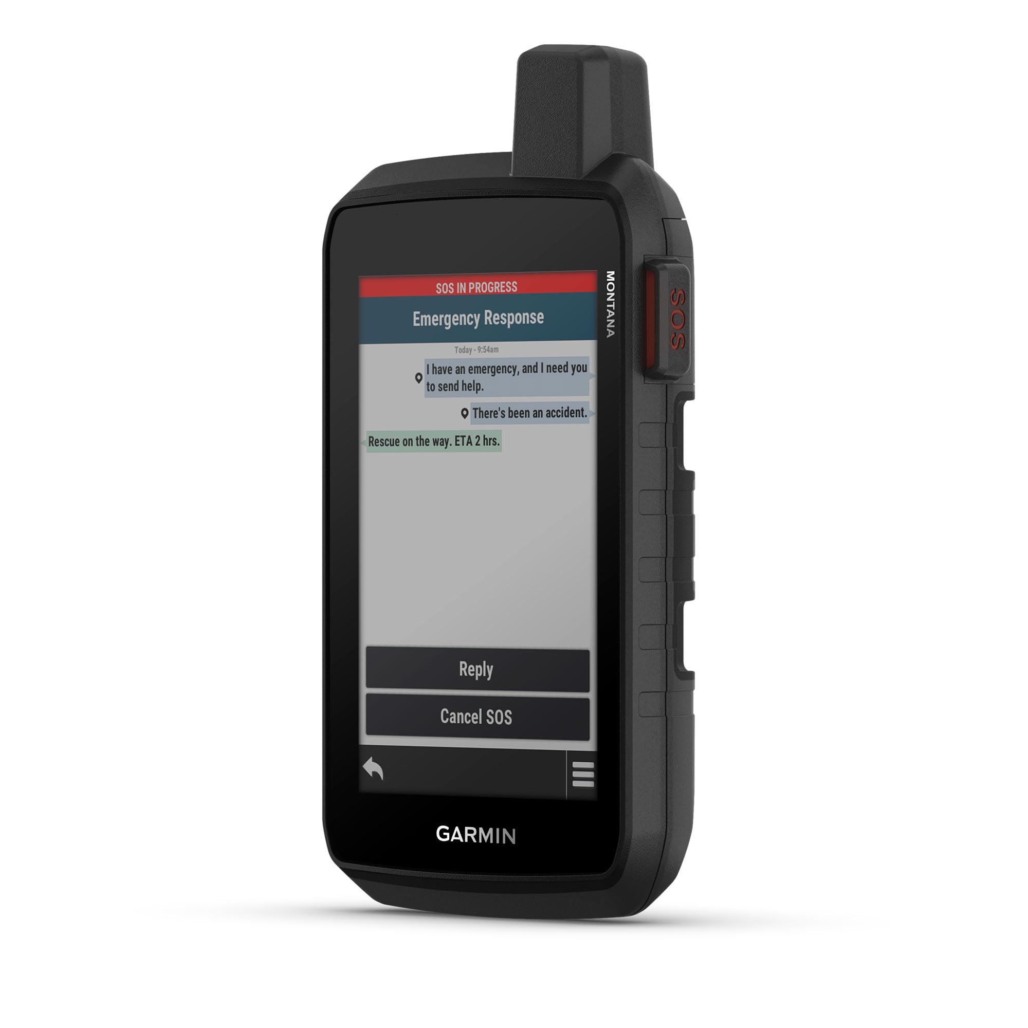 Garmin Montana® 710i, Rugged GPS Handheld Navigator with Built-in inReach® Technology for SOS and 2-way Texts in Remote Areas, 5” Touchscreen, Satellite Imagery and Maps for Routing on Roads or Trails
