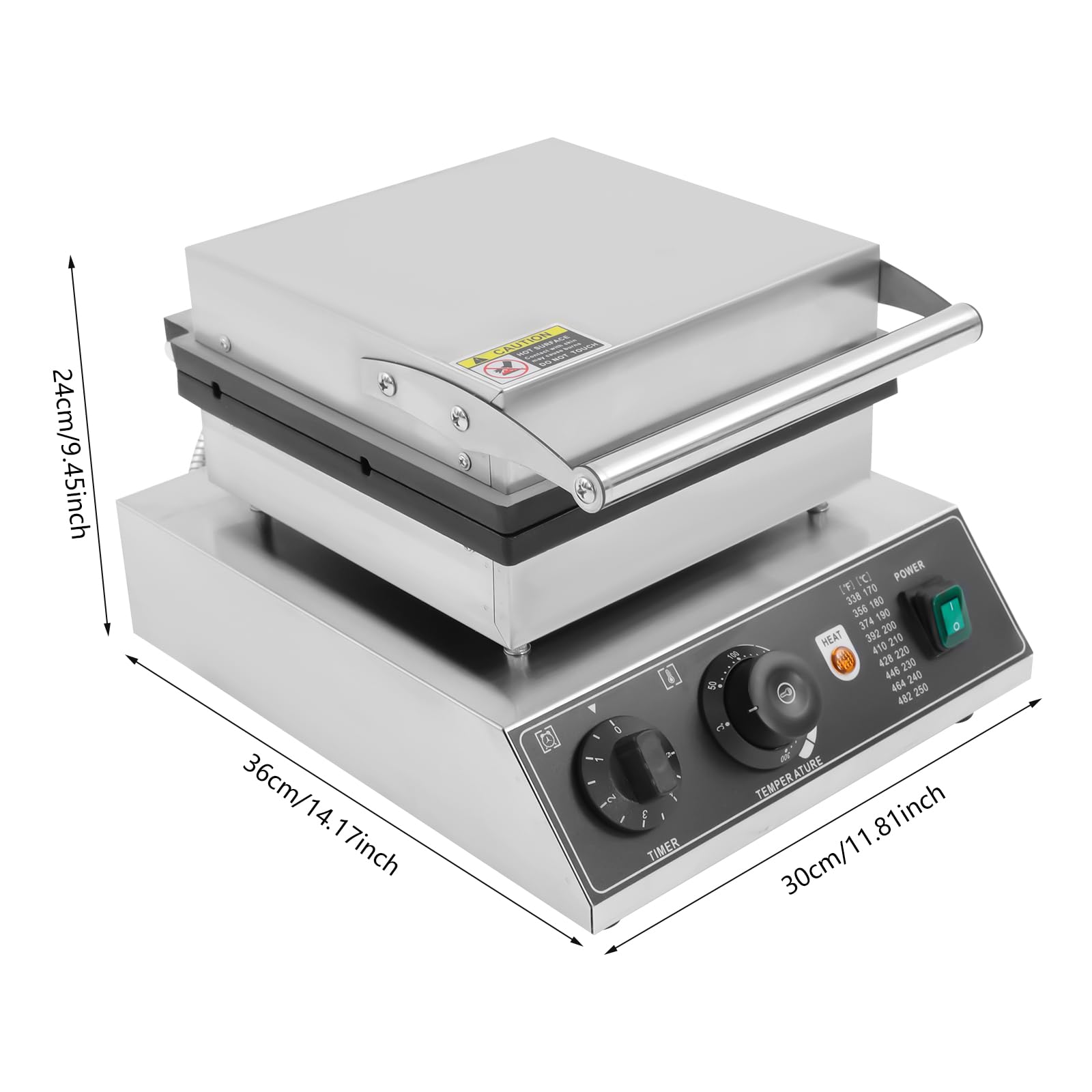 Utensile elettrico da panettiere commerciale antiaderente waffle maker per waffle maker 1700 W Commercial Grade rivestimento temperatura regolabile waffle per la casa cafe ristorante 220 V