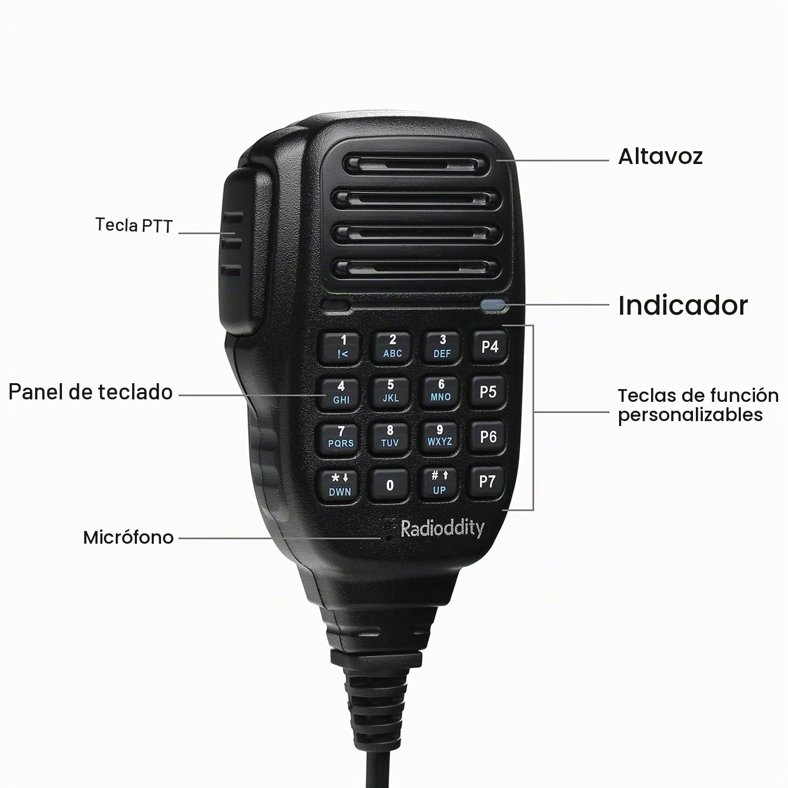 Radioddity DB25-D Radio móvil DMR de Doble Banda, transceptor Digital VHF UHF de 20 W con GPS APRS, 4000 Canales 30.000 contactos, Radio de Coche de vehículo de Nivel II con Ranura de Tiempo Dual