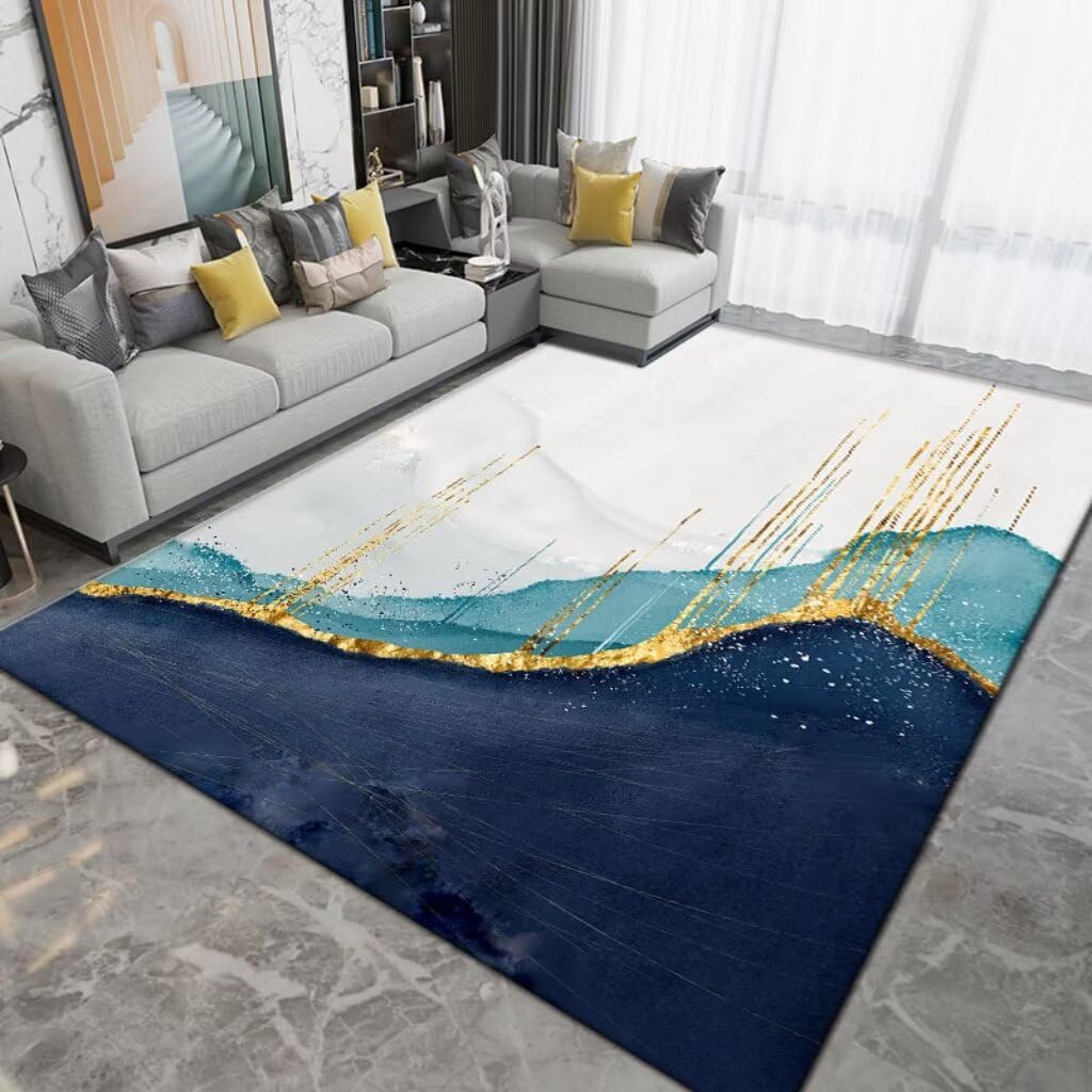 Tapis anti acarien lavable et antidérapant pour grand salon moderne