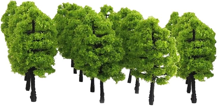20Pcs Model Trees Miniature Trees,Model Trees Miniature Landscape Scenery Train Railways Trees Scale 1100 Diorama Supplies for DIY Crafts, Building Model, Scenery Landscape Natural Green