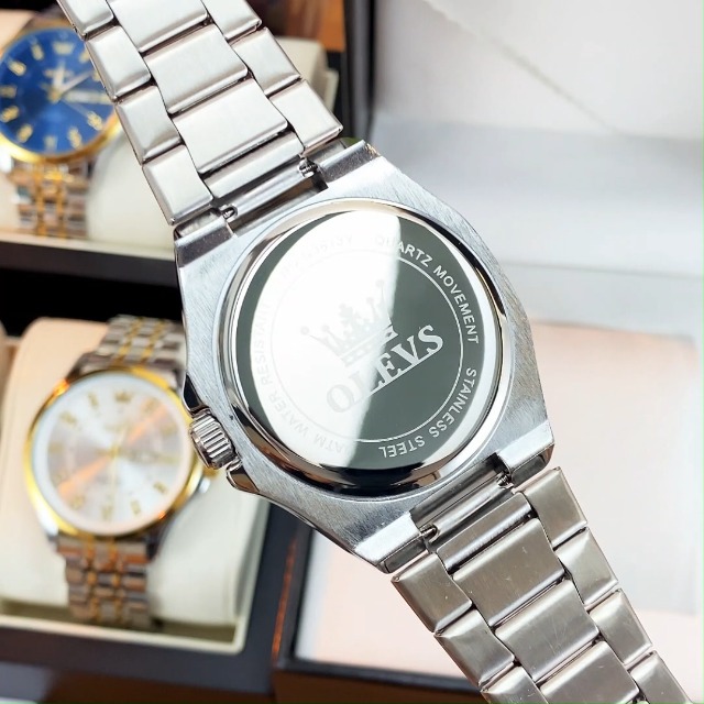 Amazon.co.jp: 八角形 腕時計 メンズ シルバー 人気 防水 アナログ