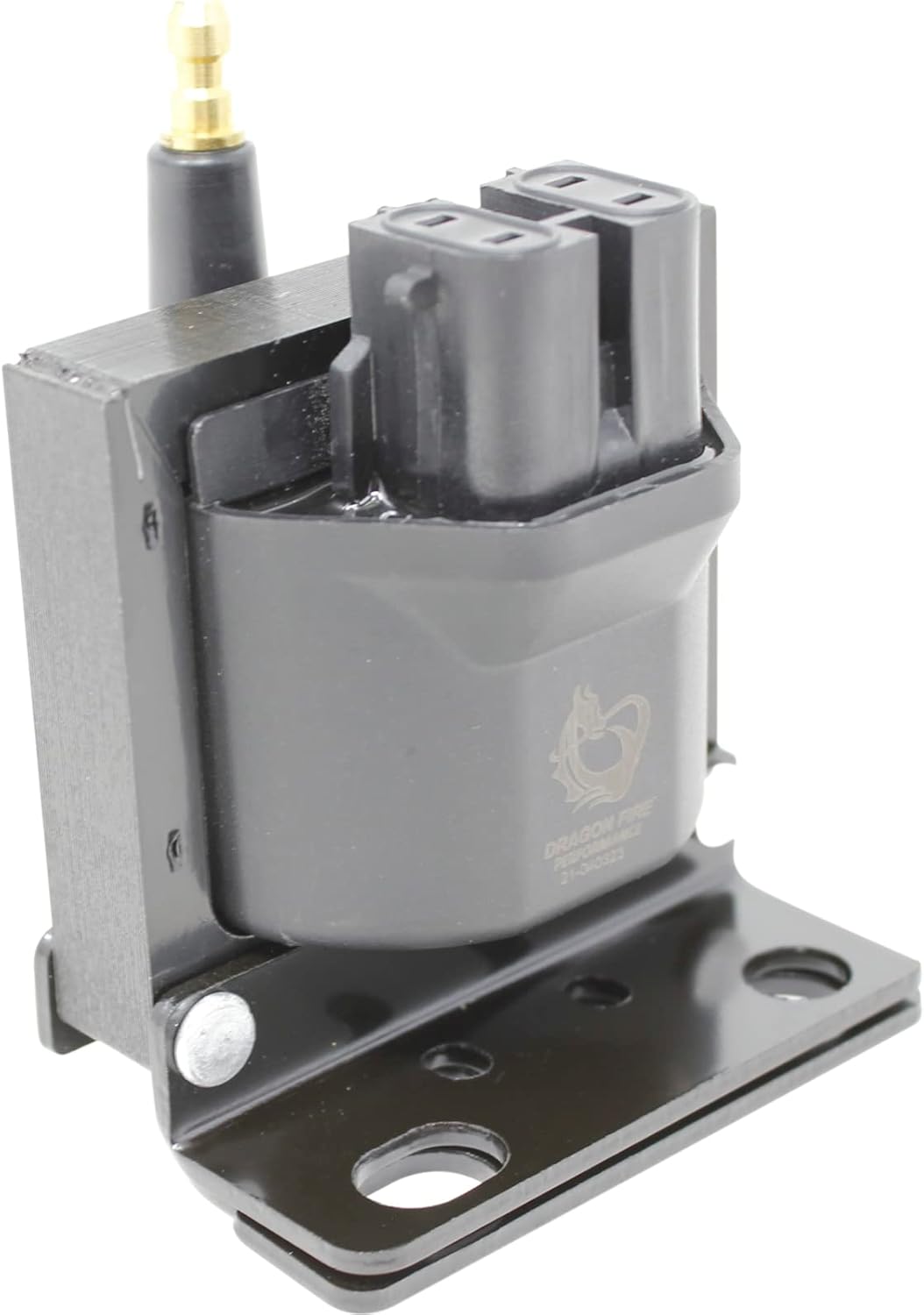 DRAGON FIRE PERFORMANCE EST Ignition Coil with CORRECT BRACKET Compatible with Mercruiser Volvo Penta OMC 3.0L 4.3L V6 & 5.0L 5.7L 7.4L 8.2L V8 EST Delco Ignition Replaces 898253T27,817378T, 3854002