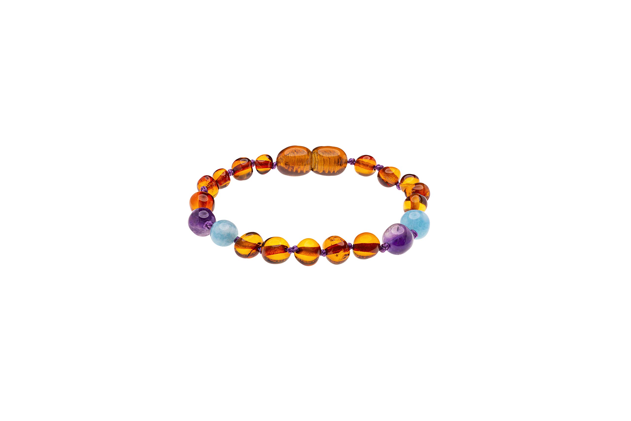 Bracelet En Ambre Véritable De La Mer Baltique - Pierre Naturelle Orange, Style Chic Et Tendance - Neuf Sans Emballage