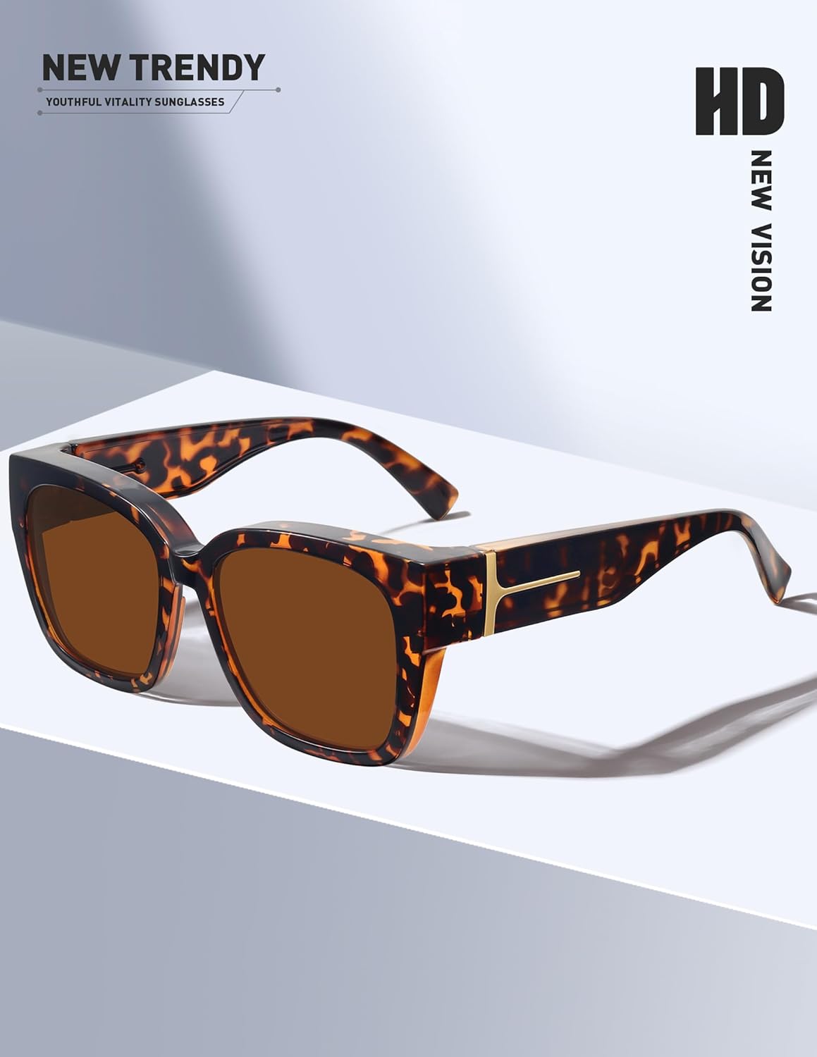 MEETSUN Oversized Fit Over Glasses Sunglasses for Women Men Large Trendy Polarized Sunglasses for Driving UV Protection - Image 6