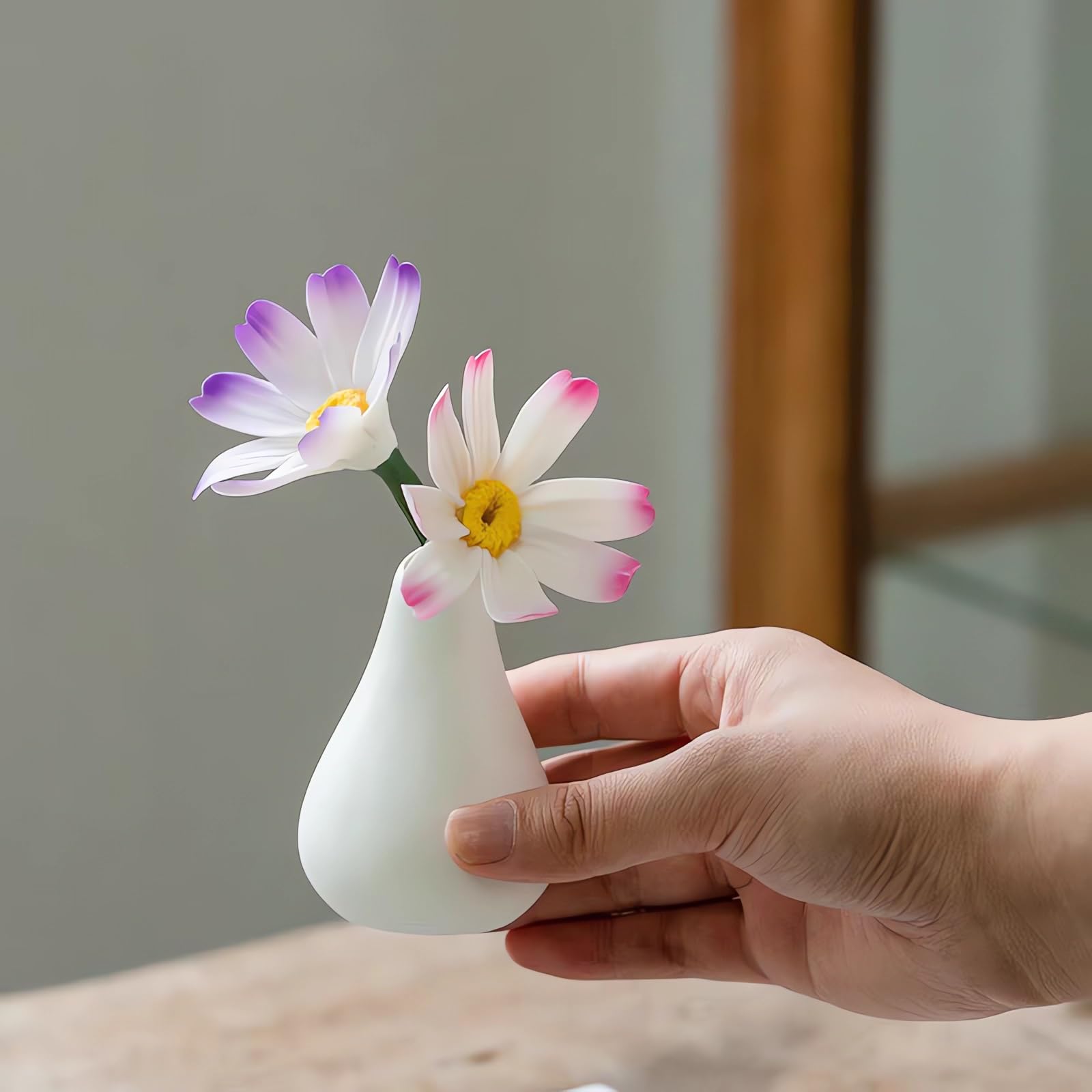 Amazon.com: Dandelion Vase, Mommy Pot Mini Vase, White Dandelion
