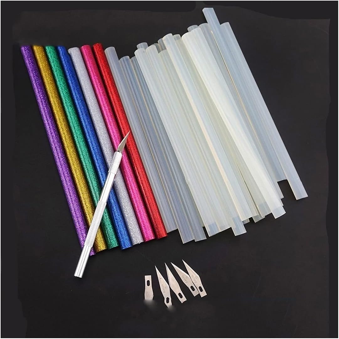Glue Sticks 30 PCS/Lot 11mm X190mm Adhesive Craft Sticks, Power Tool Melt Glue Stick(Set 2)