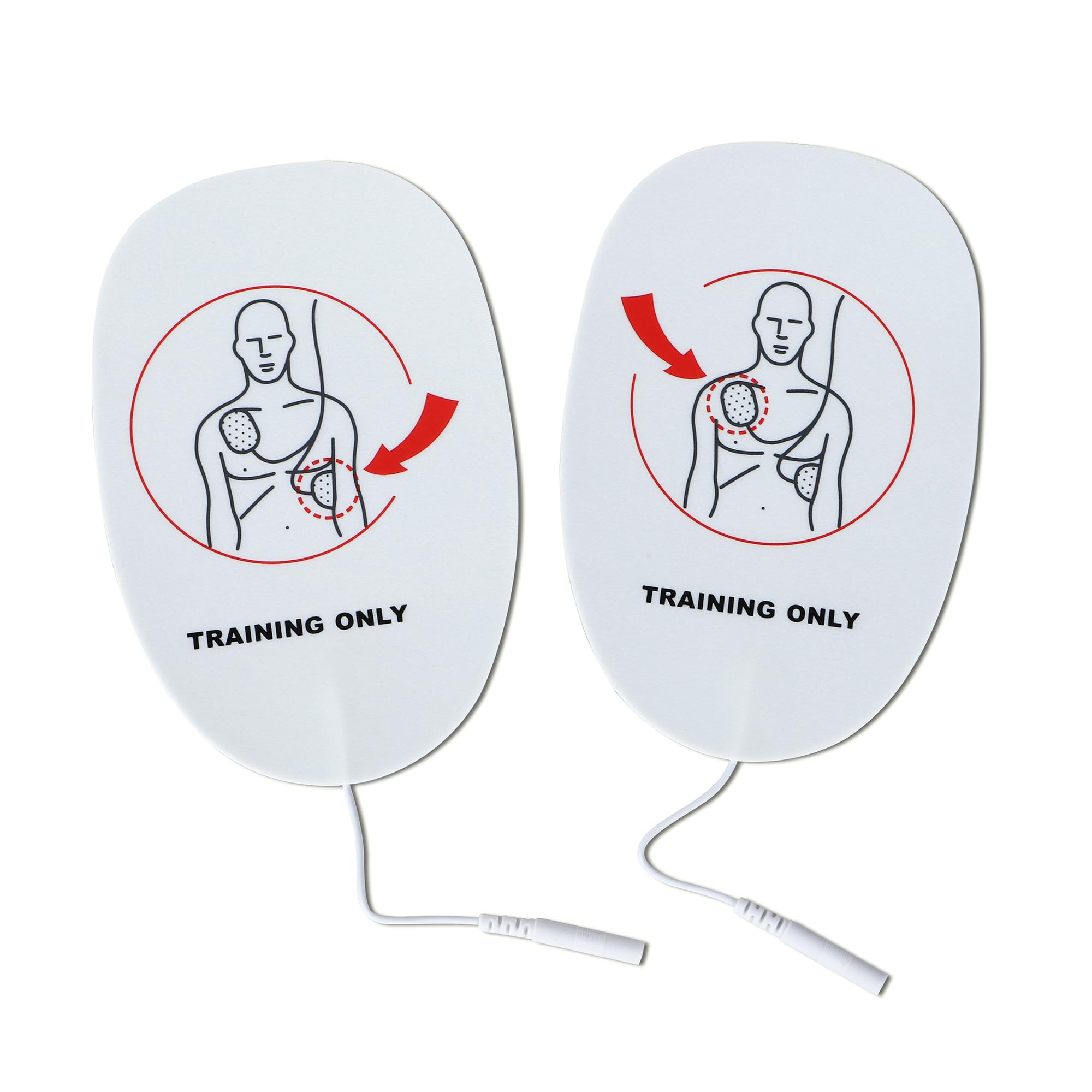 XFT AED Trainer Pads – Lot de 5 électrodes d'entraînement de rechange compatibles avec XFT-120C, XFT-120C+, XFT-d0009, XFT-120GA (mode Aldult)