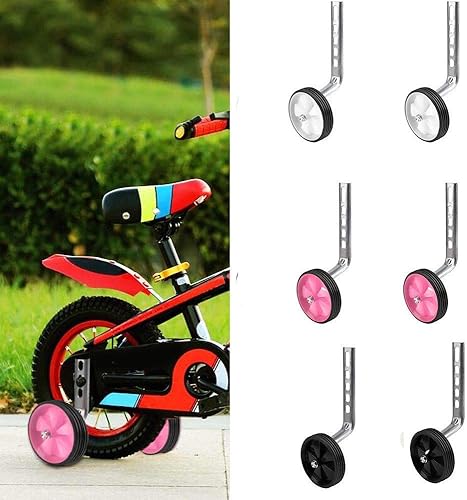 Miniatura 2 de MACHSWON 1 par de ruedas de entrenamiento de bicicleta, estabilizadores de bicicleta, kit montado para niños, ruedas estabilizadoras de repuesto