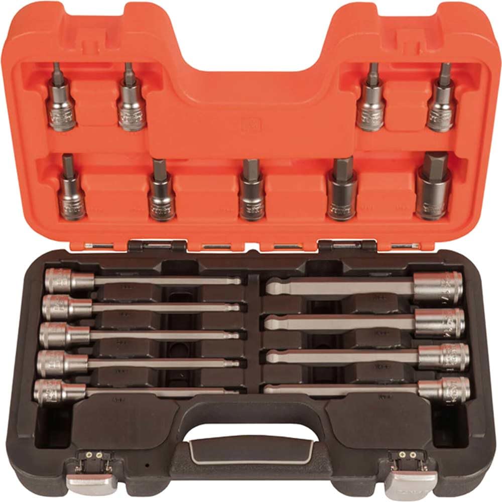 Bahco S18Hex 1/2In Drive Socket Set Of 18 Metric BAHS18HEX