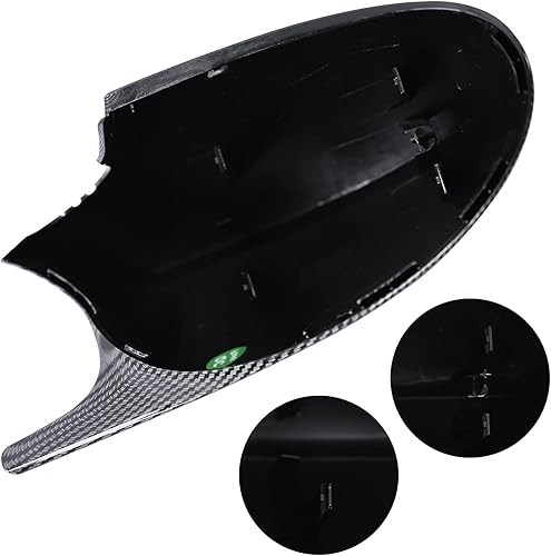Miniatura 5 de BDBO Cubiertas de espejo de puerta de fibra de carbono para BMW Serie 3 E81 E82 E83 E87 E90 E92 E93 Sedan 2005-2008 (fibra de carbono)