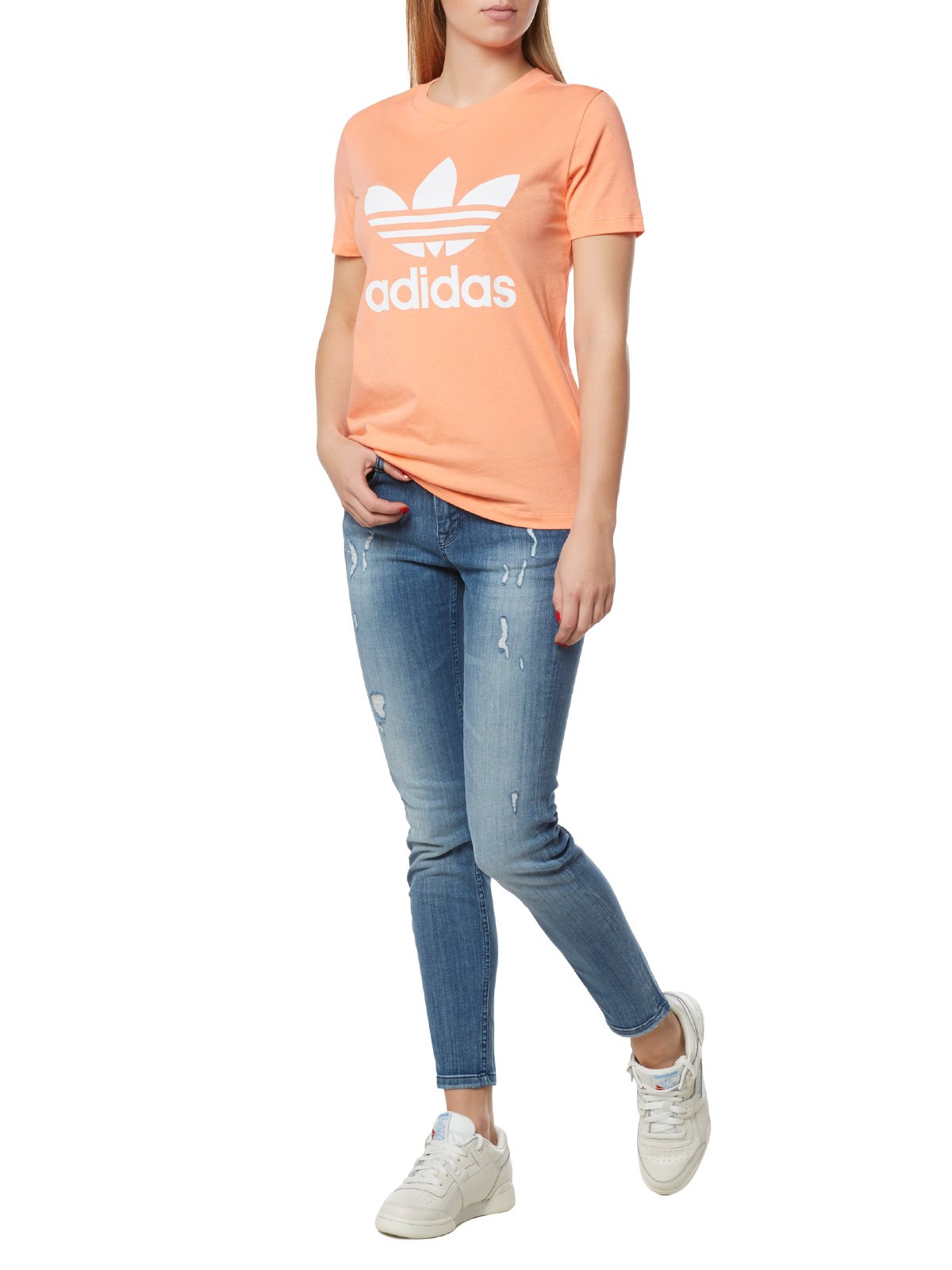 adidas Trefoil Tee T-Shirt Donna (Pacco da 1)