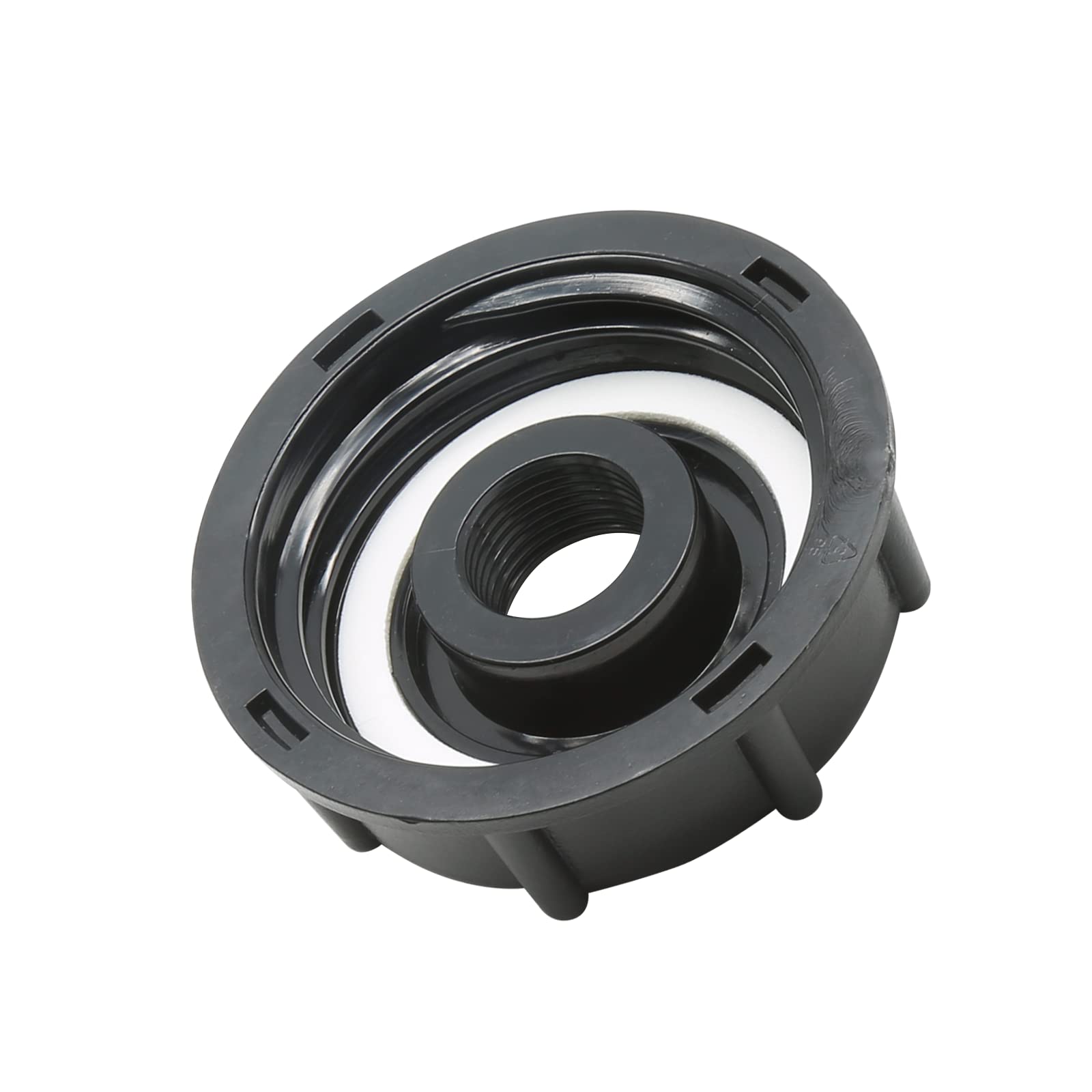 Rierdge IBC Tank Adapter Water Tote Tank Adapter 60mm Coarse Thread Outlet 3/4 Inch, 275 330 Gn IBC Tote Tank Food Grade Drain Adapter