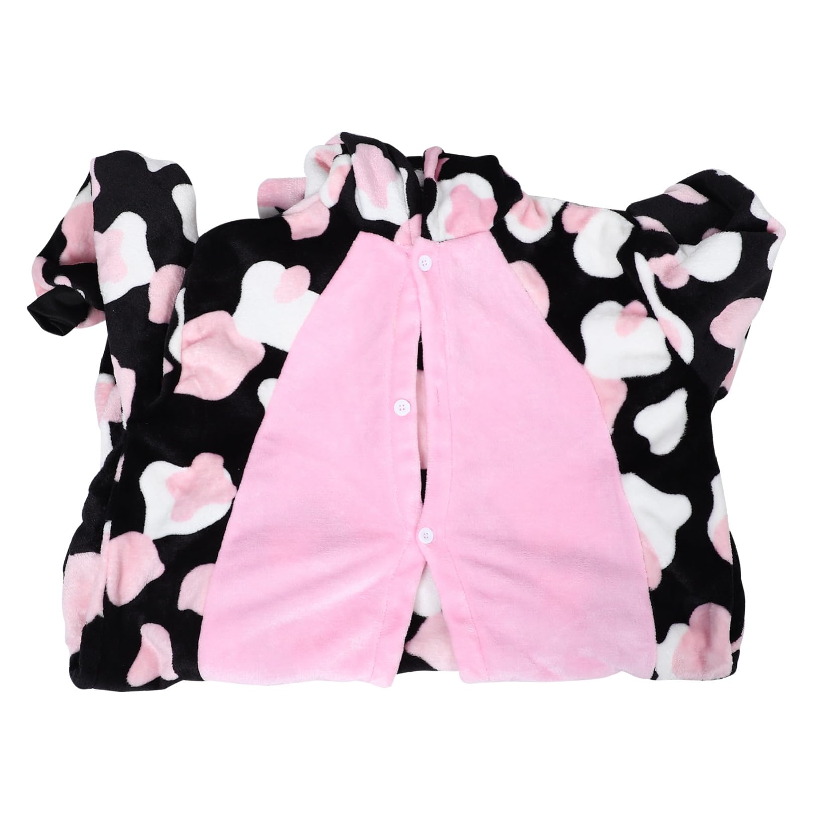 GALPADA Pijama Enterizo de Vaca Lechera para Adultos Ropa de Dormir de Animales de Dibujos Animados Disfraz de Halloween para Mujeres y Hombres XL