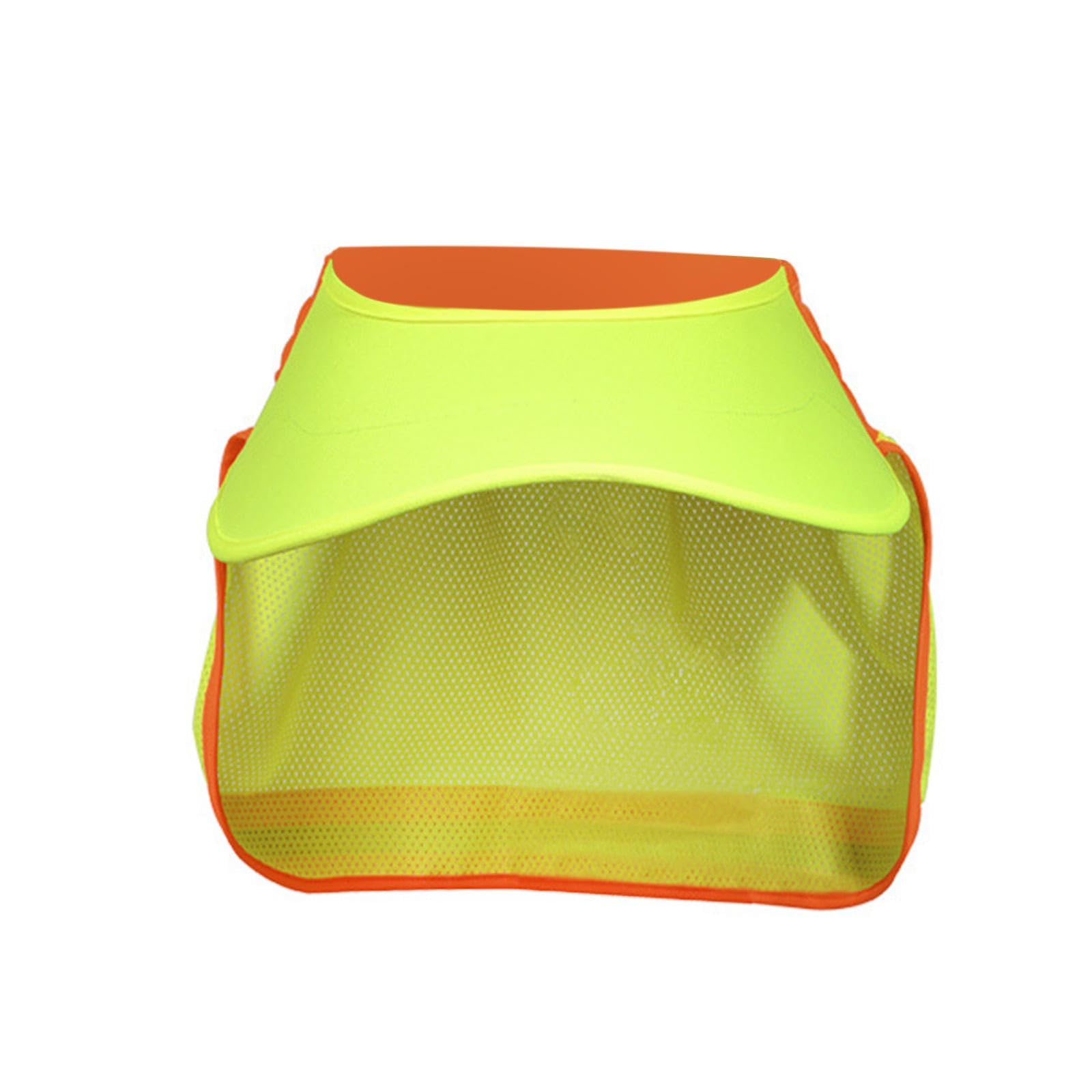 SECRET DESIRE Hard Hat Sun Shade Breathable Wide Brim with Reflective Strip Hard Hat Visor Yellow