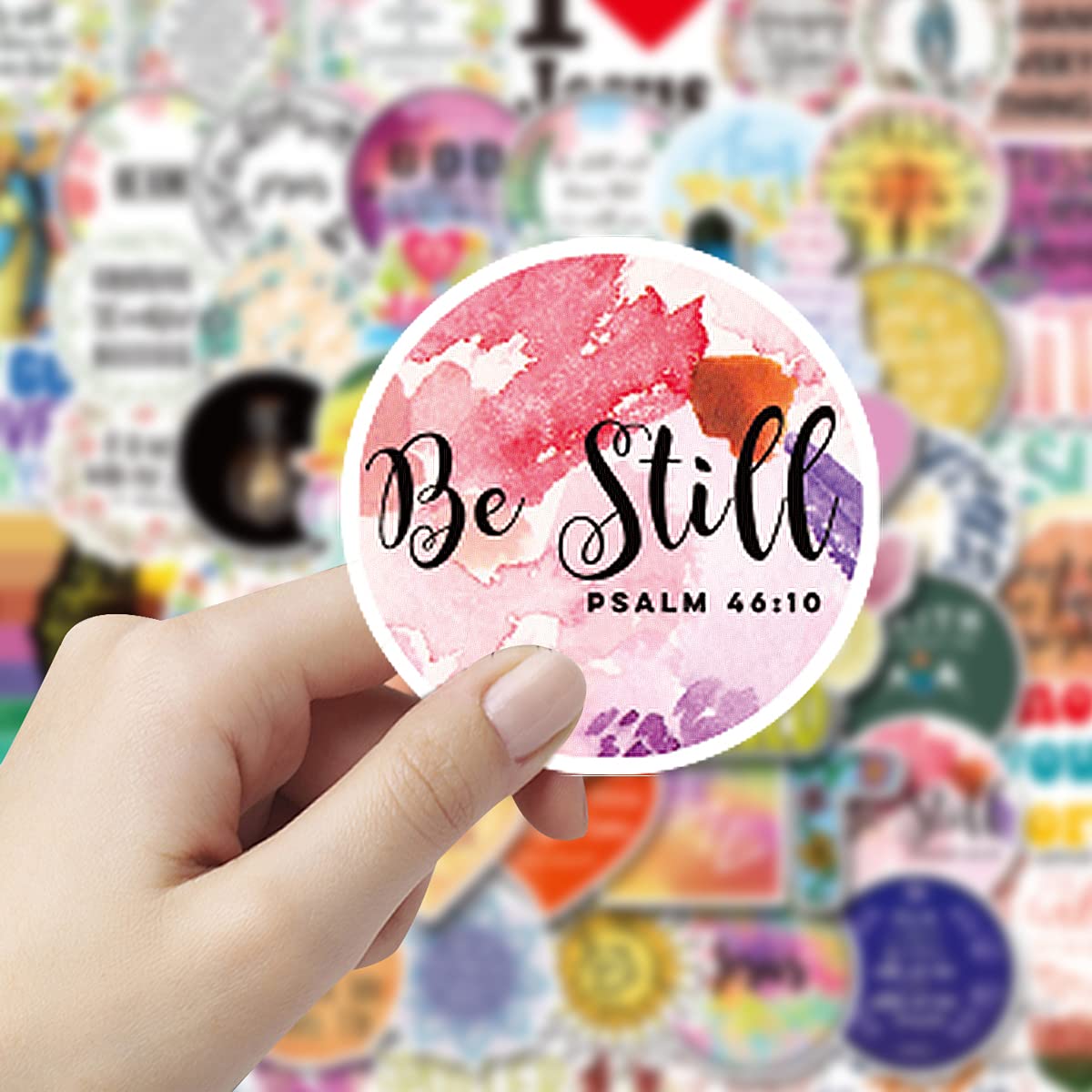 Snapklik.com : 100 PCS Jesus Christian Bible Stickers,Vinyl Waterproof ...