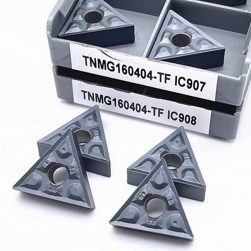 10 piezas insertos de carburo para torno TNMG160408-TF IC908 miniatura 5