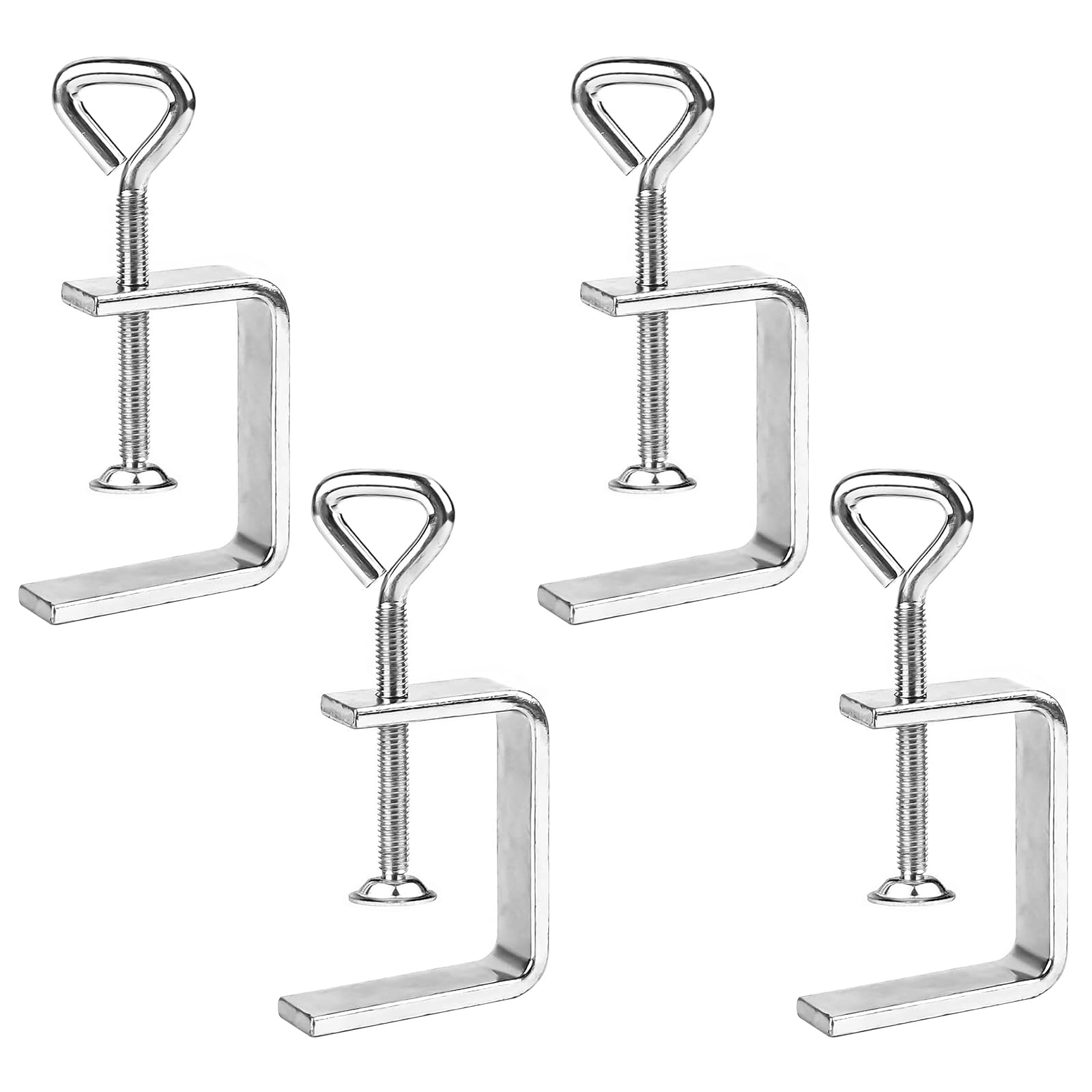 4 Piezas Abrazaderas en C, Sargentos C Metalica, Sargentos Carpintero Ajustables para Carpintería, Montaje, Soldadura y Proyectos Domésticos