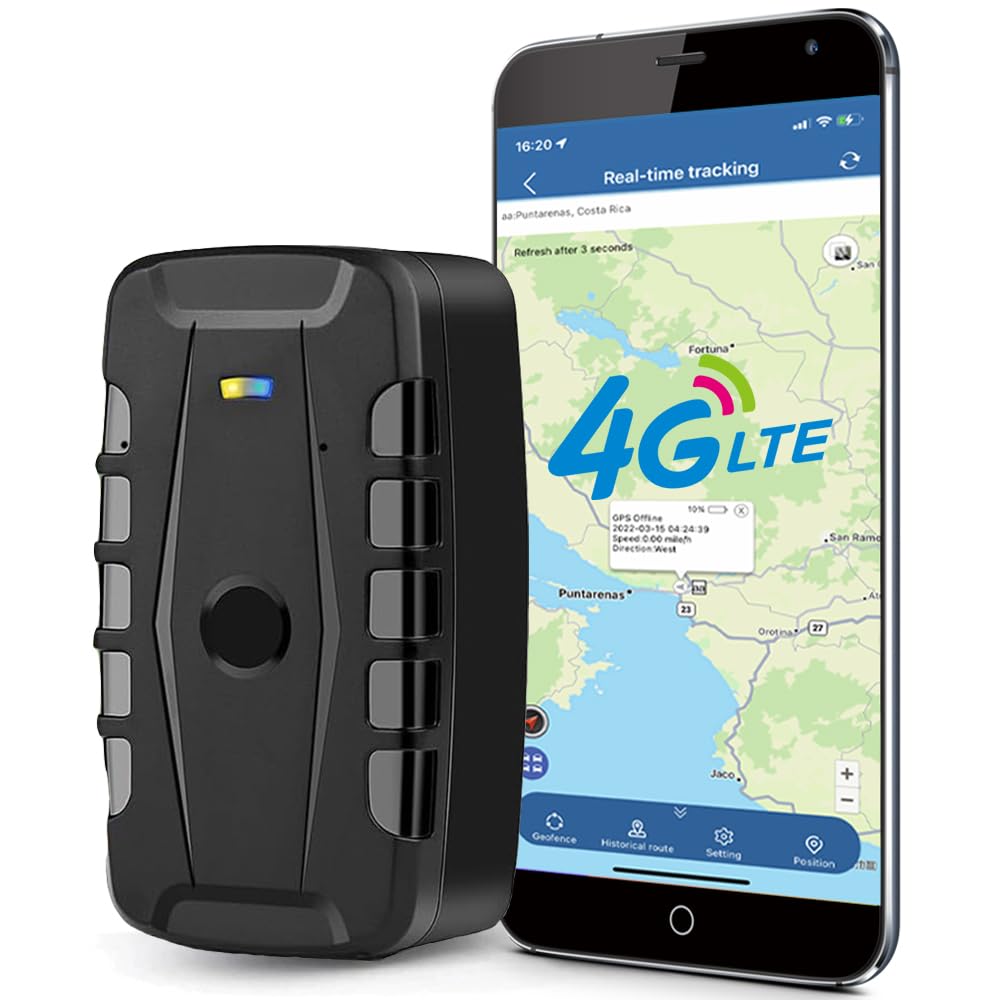 Localizzatore GPS 4G per Auto - Tracker da 20000mAh Senza Abbonamento, Antifurto Magnetico Impermeabile, Geolocalizzatore Con APP Gratuita