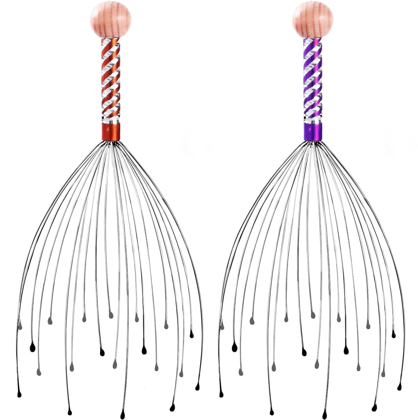 Pack of 2 Head Scalp Massager 12 Fingers For Head Massage Machine Hand Held Body Relaxing Hair Head Scalp Massager Manual Head Scratcher Massager Multicolor - 2 Pack Head Scalp Massager (B0C71JWVLG) Amazon Price History, Amazon Price Tracker