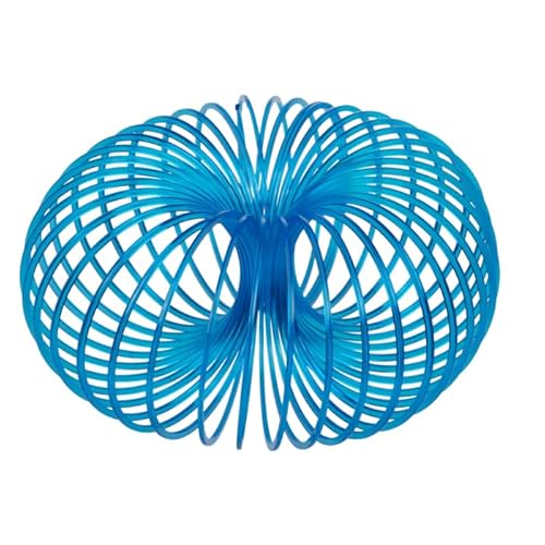 BLUECHOLON Fluoreszierende Spirale, leuchtet im Dunkeln, Spielzeug für Kinder, Regenbogen-Spirale, Blau, Grün, Rosa, Orange, Kinderspielzeug, leuchtend, Geburtstagsfeier, Regenbogenfarben (Orange)