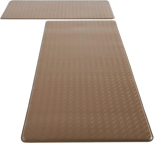 Lifewit Alfombras de cocina suaves y acolchadas antifatiga para cocina piso frontal del fregadero impermeables antideslizantes resistentes de PVC