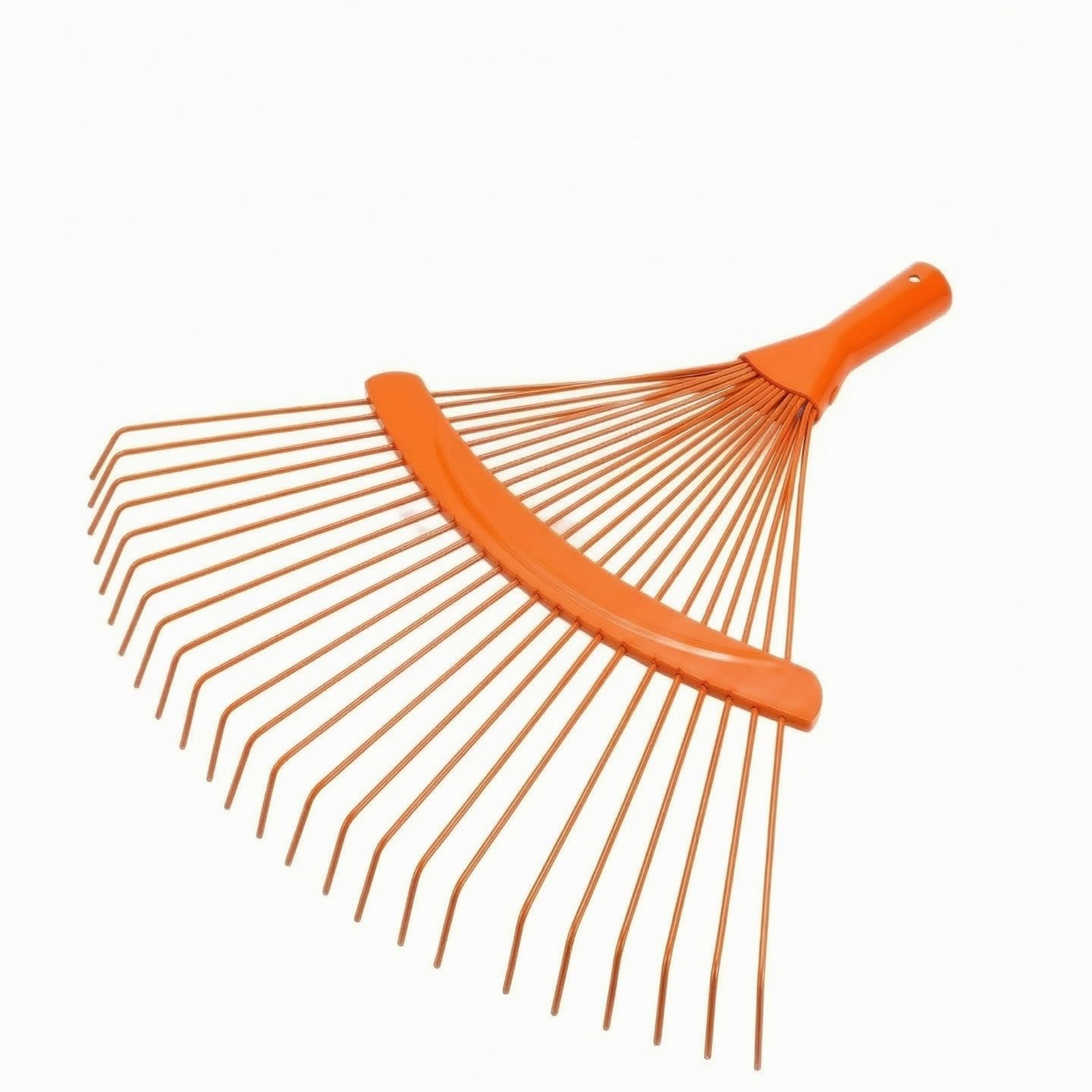 Baoblaze Rastrello a Ventaglio con 22 Denti Ergonomico Rastrello con Denti in Acciaio Al Carbonio Robusto per Pulizia Stagionalle Foglie, Prato,