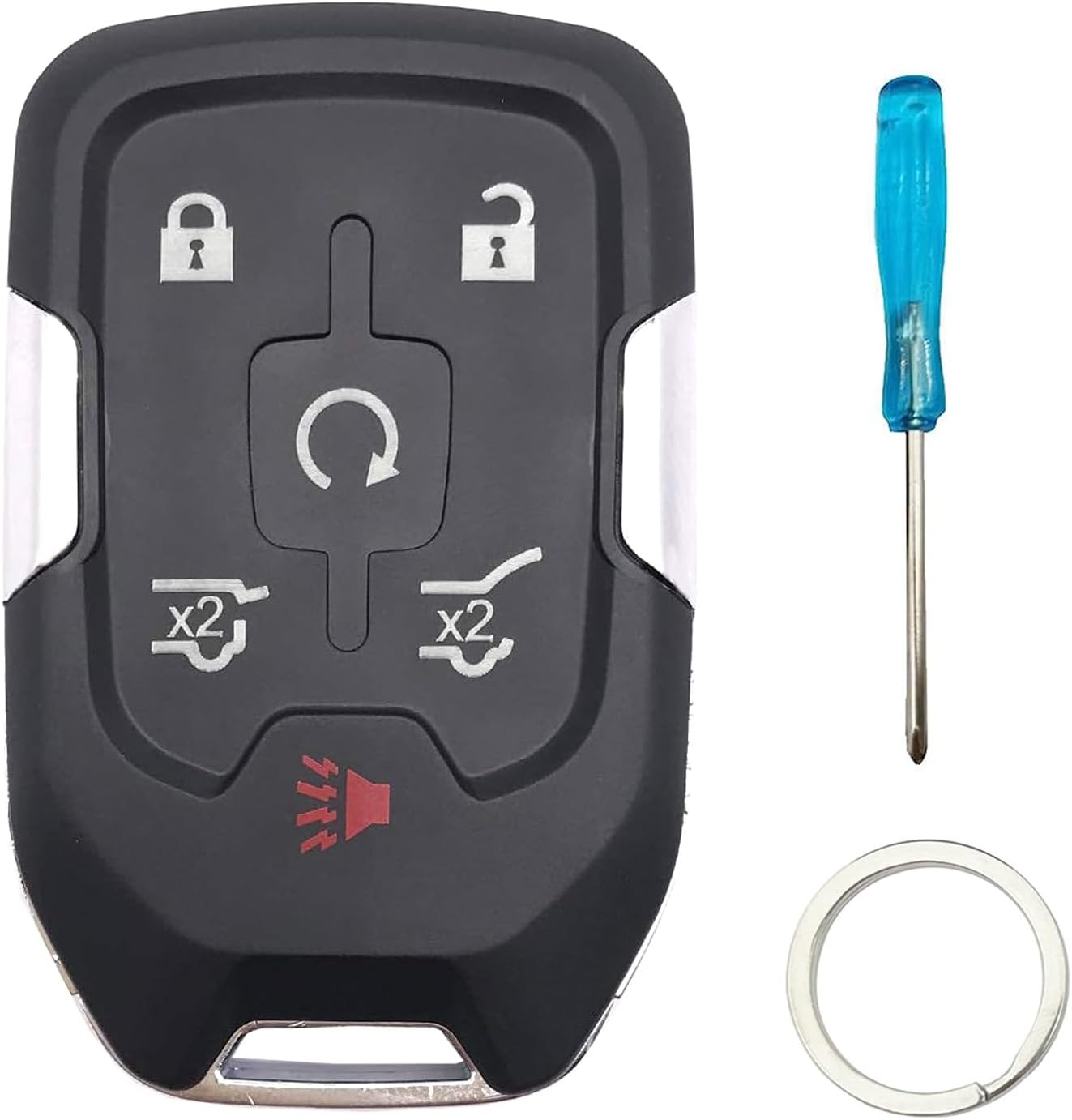 Smart Key Fob for 2015-2020 Chevy Suburban/Tahoe/GMC Yukon + Yukon XL 315MHz Keyless Entry Remote Key Fob HYQ1AA (with Chip, 6 Button)