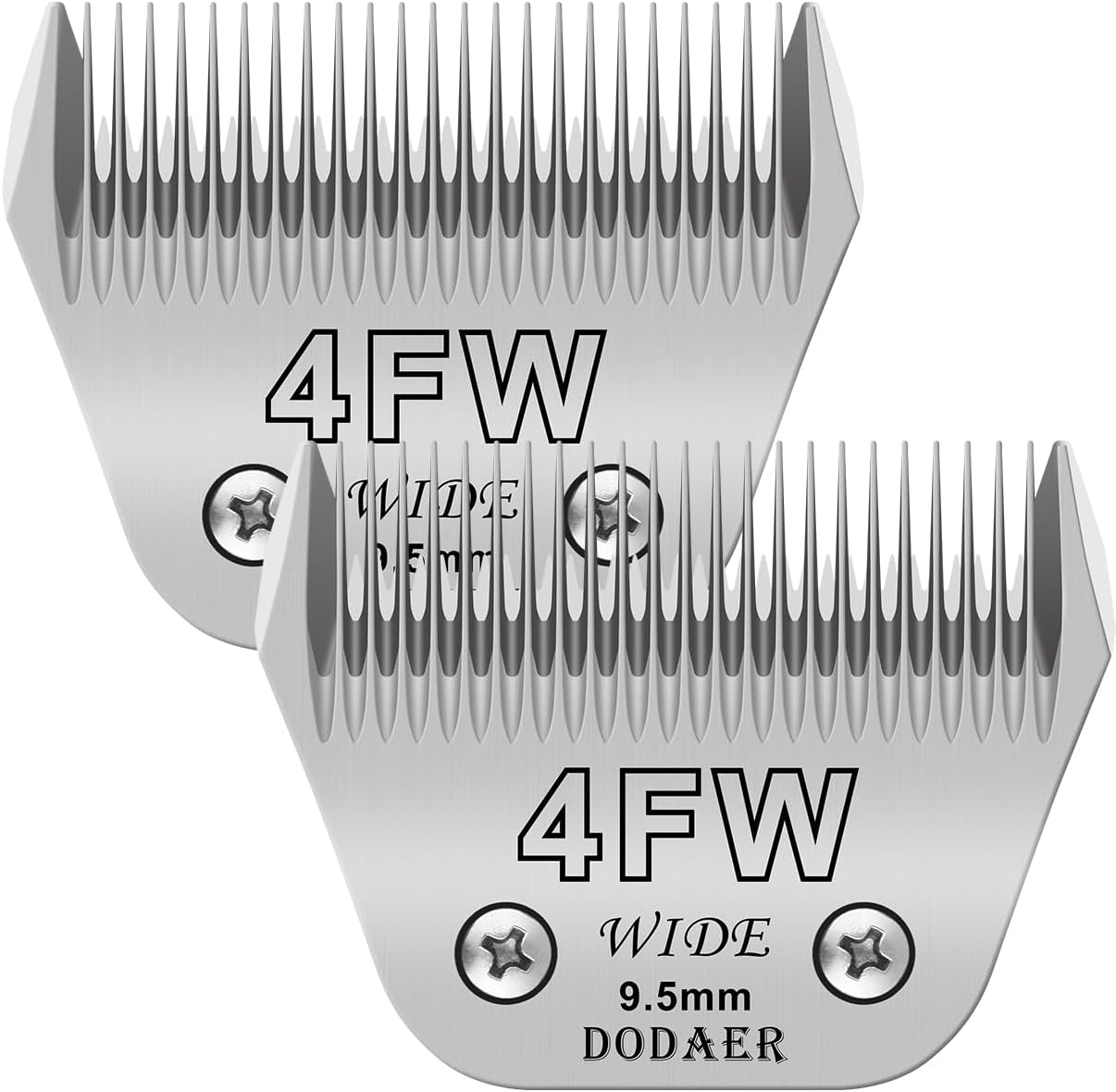 DODAER 2 Pack 4 Wide Blades for Dog