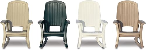 Miniatura 9 de Silla mecedora Semco de plástico reciclado., XL, Verde