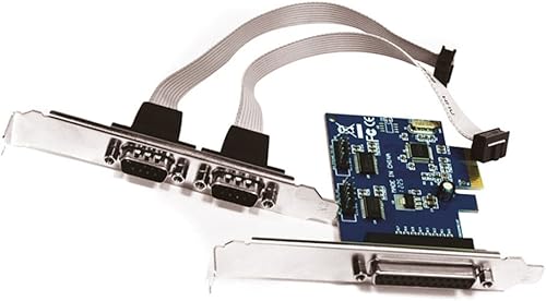 Dimensions : Environ en parallèle et Double Port série Carte PCI Express avec pr