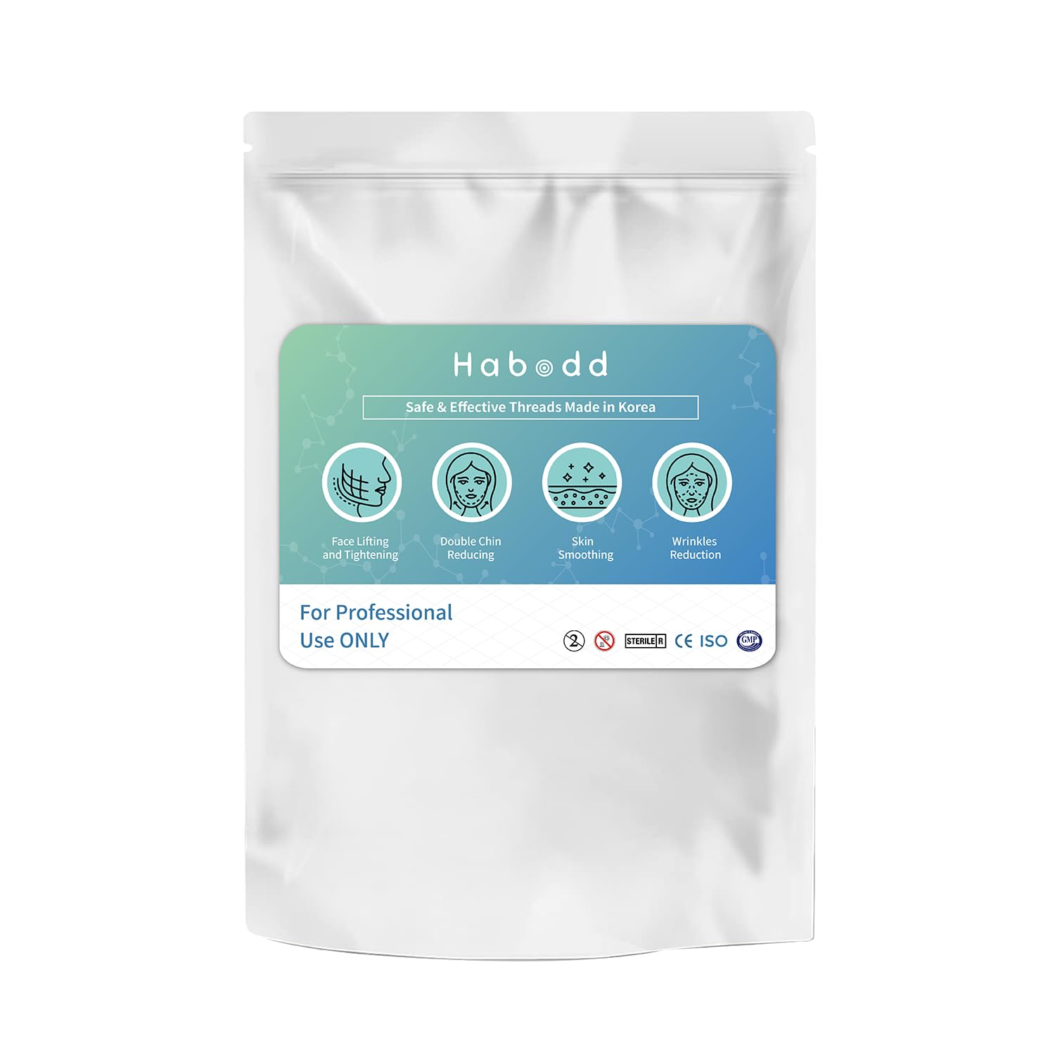 Habodd PCL Threads for Face Lift Mono Screw Type PCL Screw Threads with Sharp Tip, Smoothing of Wrinkles/Long-Lasting Skin Rejuvenation and Firming for Body and Face Lifting (30G13MM)