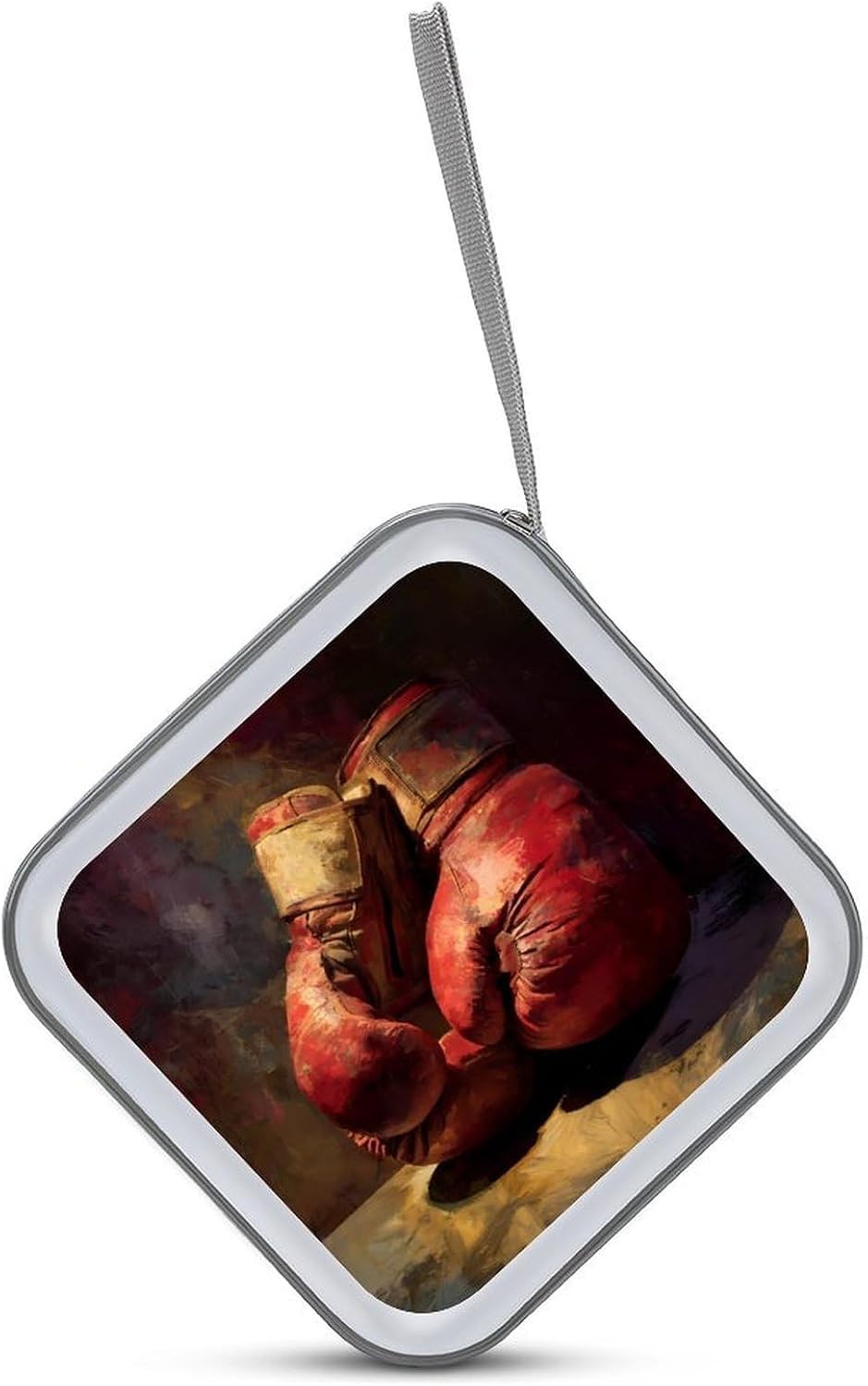 Vintage Boxing Gloves CD Case Wallet Portable DVD Holder Organizer Box image 3