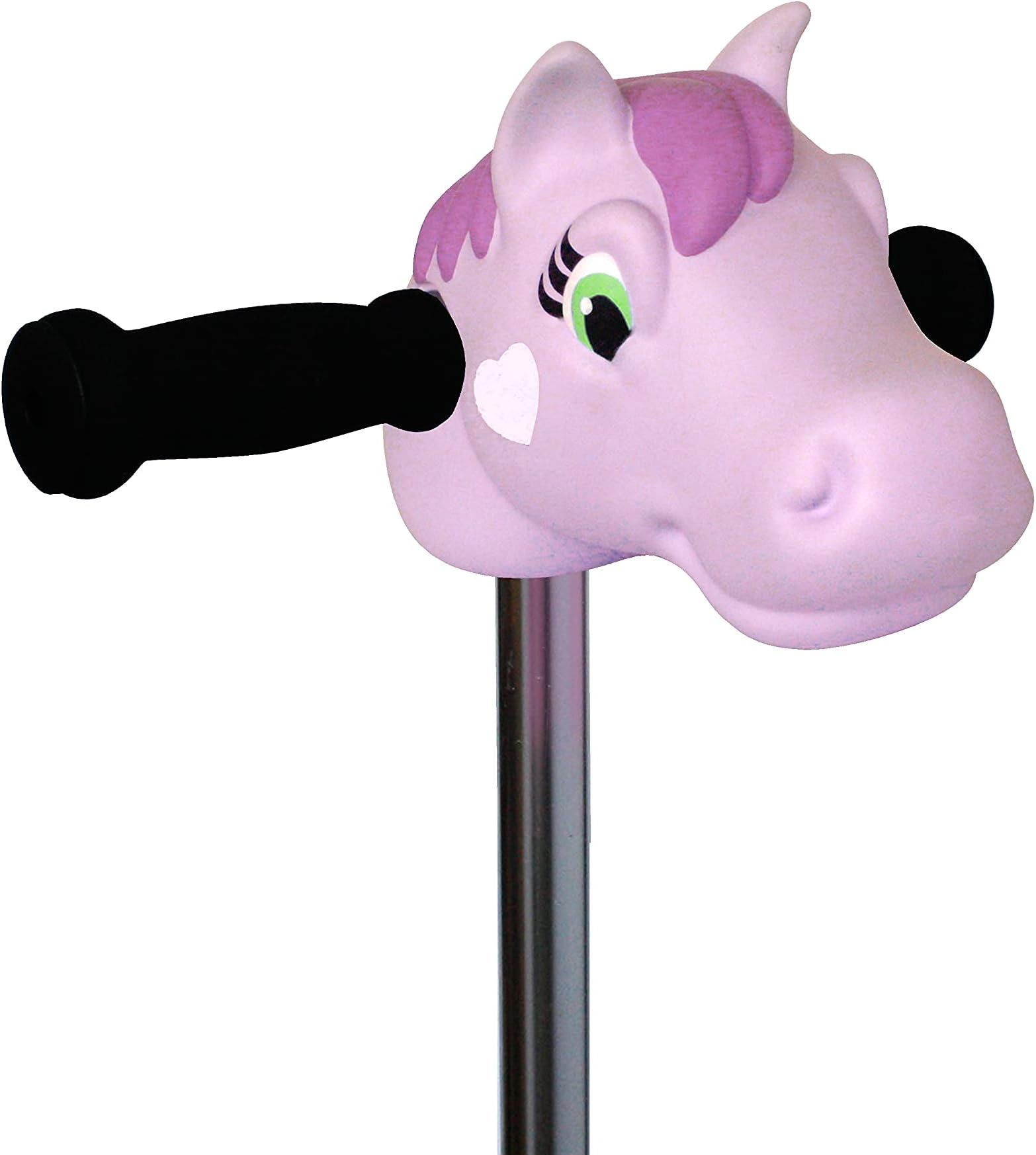 Scootaheadz Pony: Kids Scooter Accessories | Pony Pink | Fits Most Childrens 2 Wheeled and 3 Wheeled Scooters | T-Bar Handle Scooter Pony Head for Boys and Girls