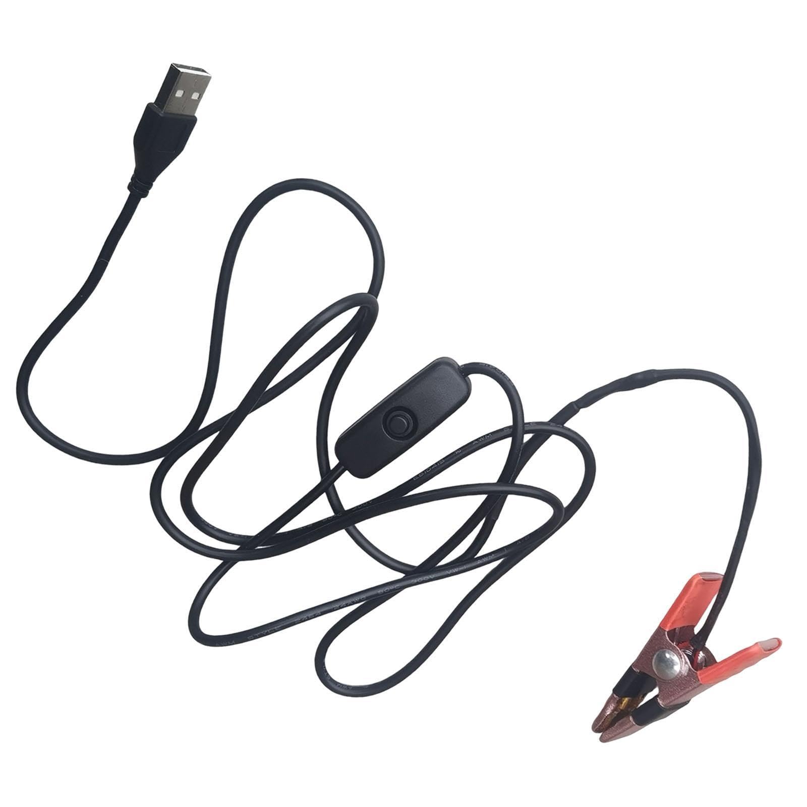 harayaa Piano Pinza Calefactora para Mantenimiento Y Reparación Precisa Herramienta USB Compacta Función de Calentamiento Rápido Material Pp Y Acero Inoxidabl, El Plastico