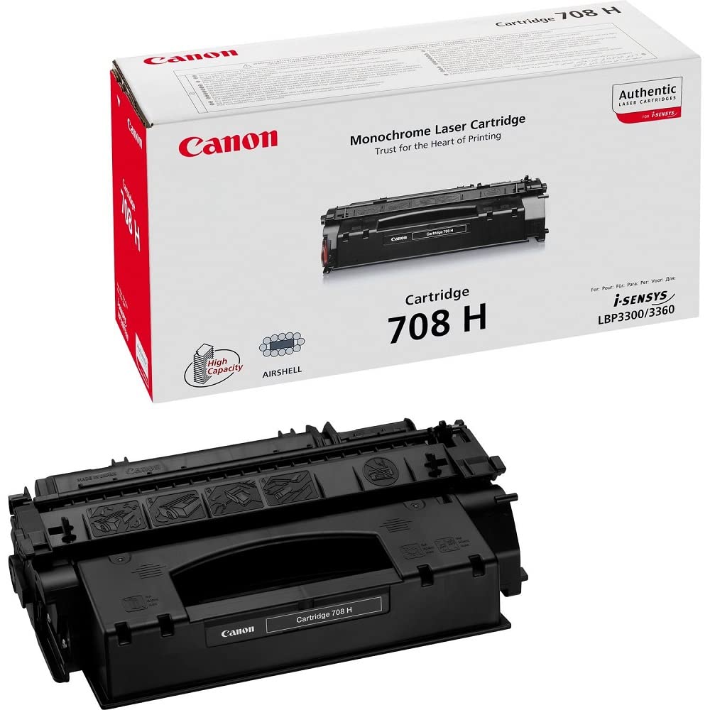 Canon Cartuccia 708H Toner Nero, Rendimento 6.000 Pagine, Imballo In Cartone-image