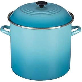 Le Creuset Enamel On Steel Stockpot, 8 qt., Caribbean