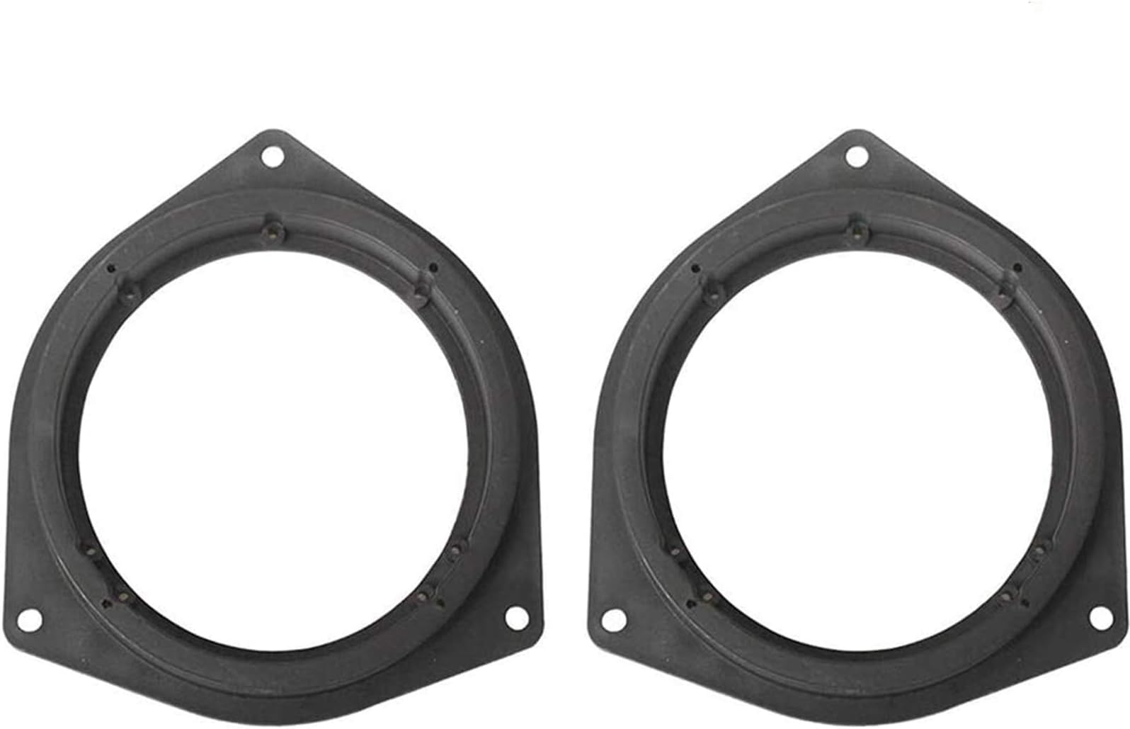 Orgrimmar 2 Pcs 6.5" Plastic Car Speaker Spacers Adapter Black Mounting Spacer Adaptor Ring for Toyota/Crown/Reiz/BYD F3