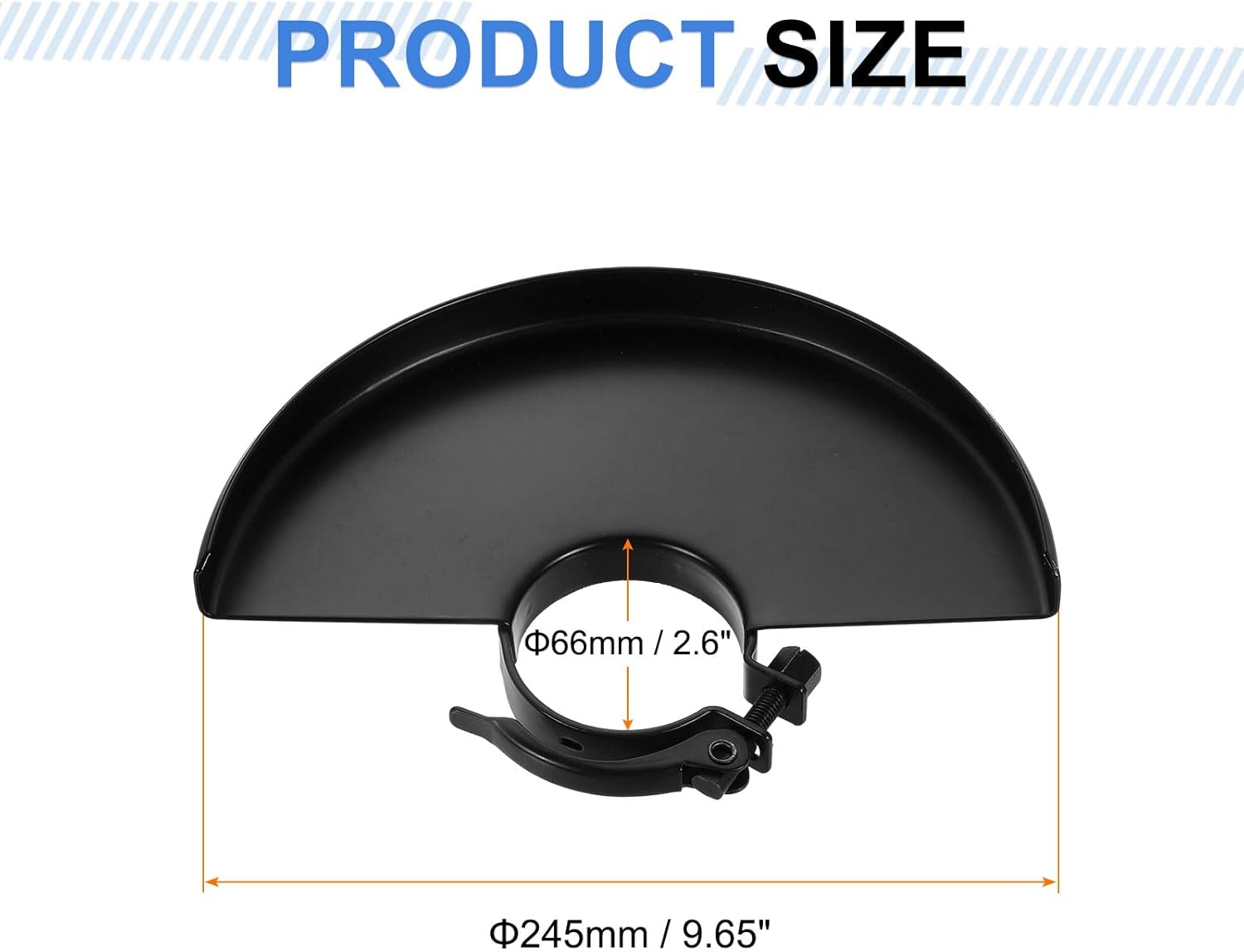 uxcell 2pcs Grinder Guard 9" 245mm Dia Metal Adjustable Angle Grinder Guards Protector Cover Wheel Cover Replacement Accessories