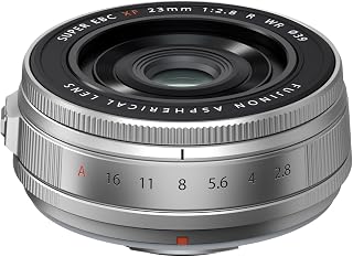 富士フイルム(FUJIFILM) X 交換レンズ フジノン 単焦点 準広角 コンパクト 23mm F2.8 防塵防滴耐低温 絞りリング シルバー F XF23MMF2.8 R WR S