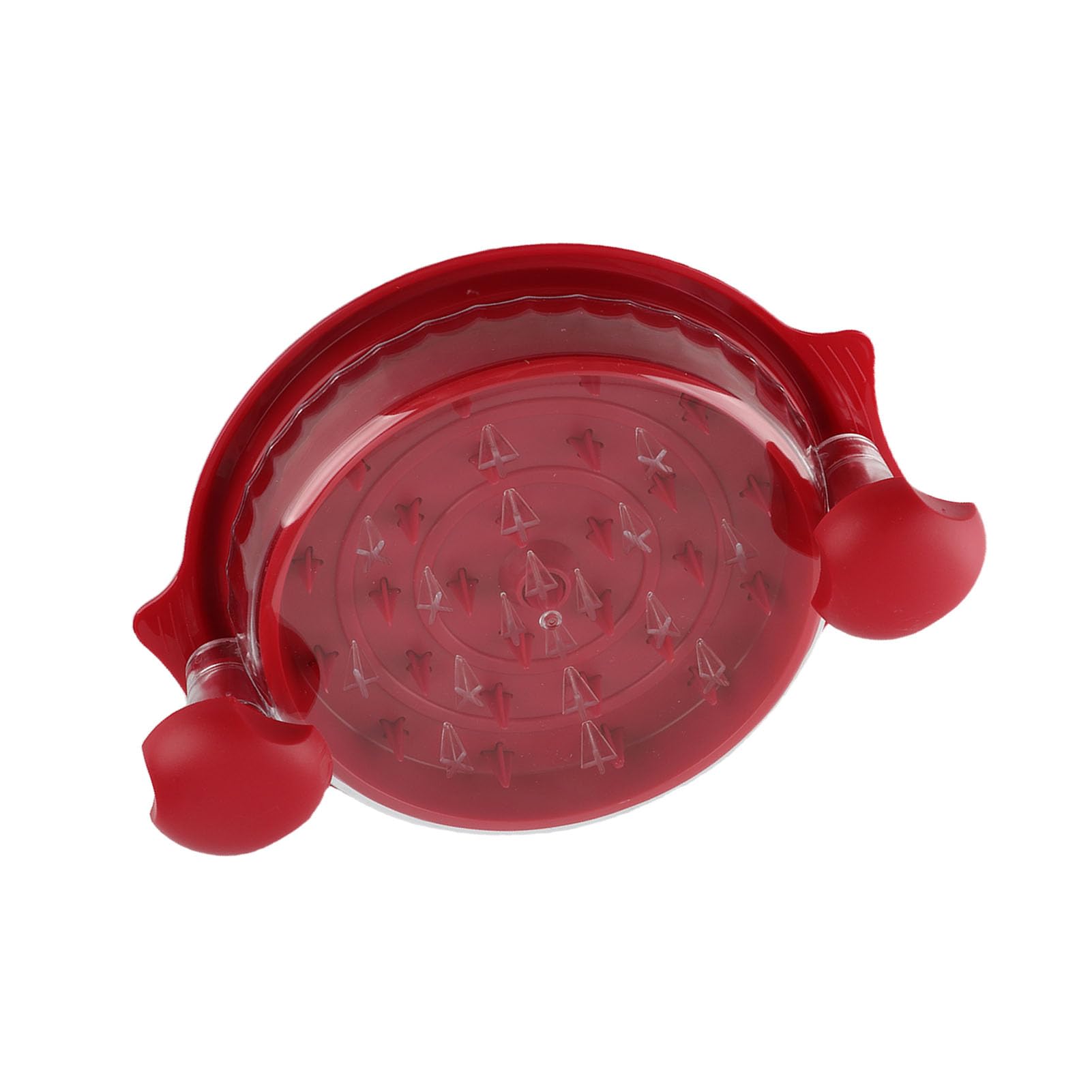 Torcer para Herramientas de Pollo, Carne Rallada Más Rápida, Ayudante de Cocina, Cubierta Transparente, Fácil de Usar (rojo)