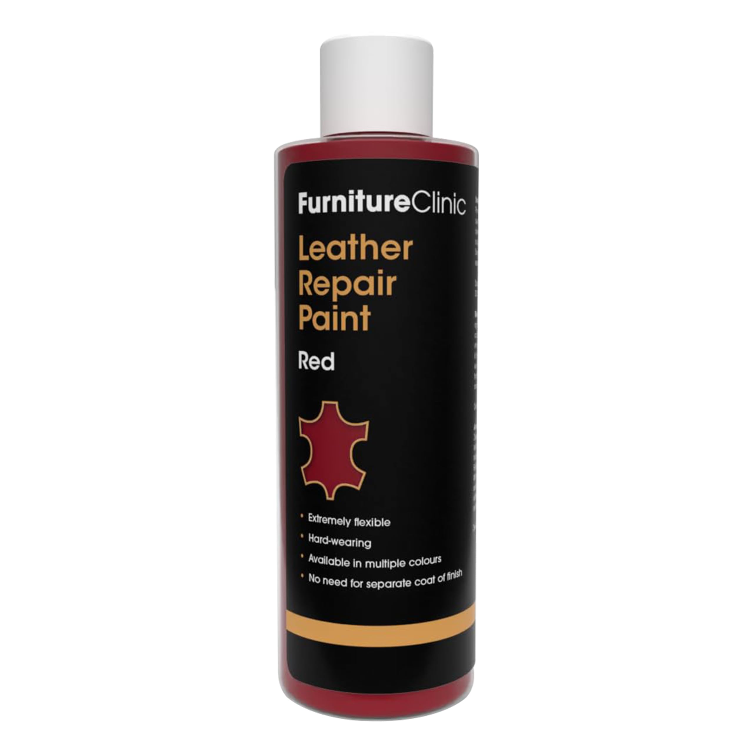 Furniture Clinic Leather Repair Paint, Color and Finish, Red
