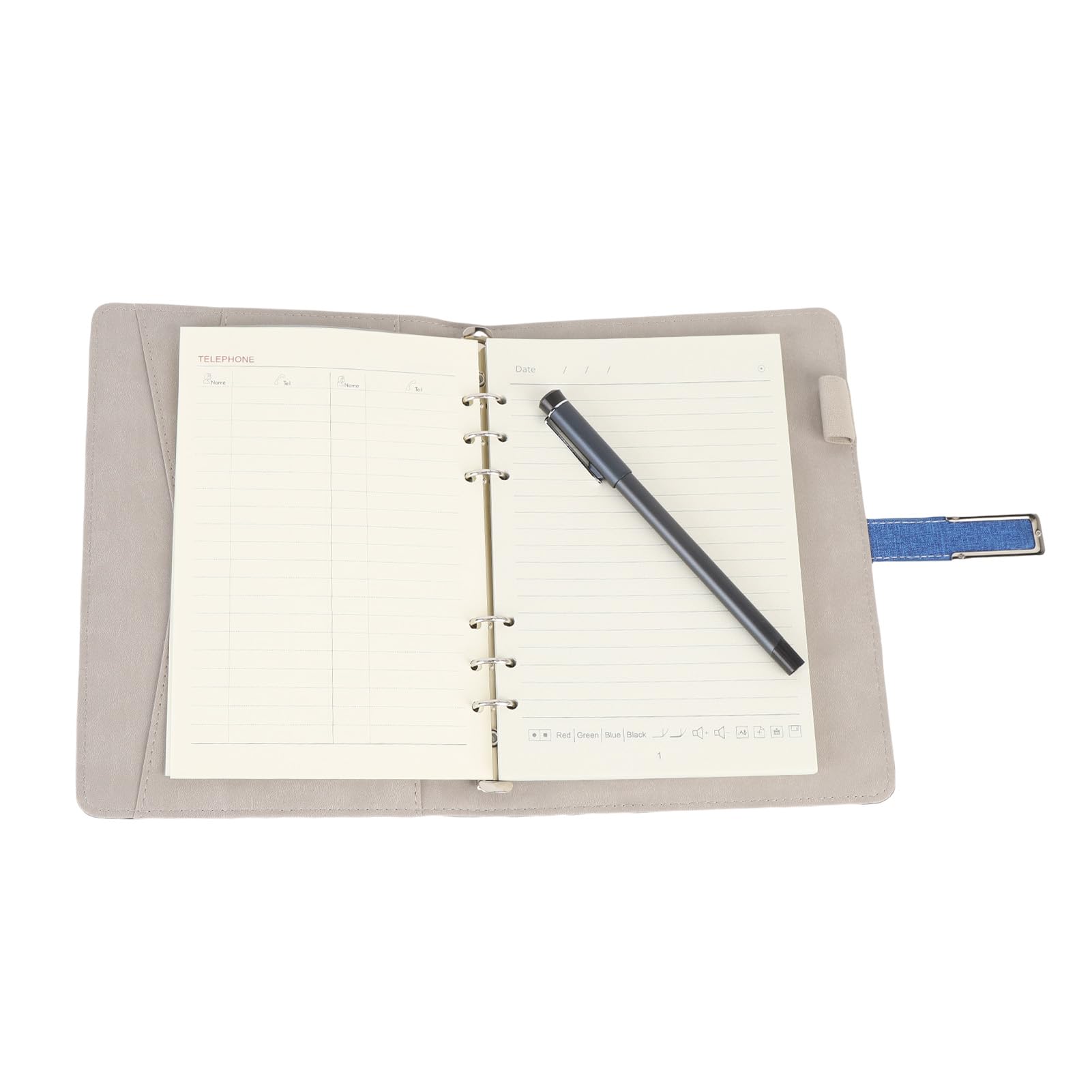 Smart Pen & Notebook Set, Digital Pen Echtzeit Synchronisation Digitalisierung, Zum Speichern und Freigeben von Notizen, SmartPen Schreibset, Kompatibel mit PAD Telefon (Blue)
